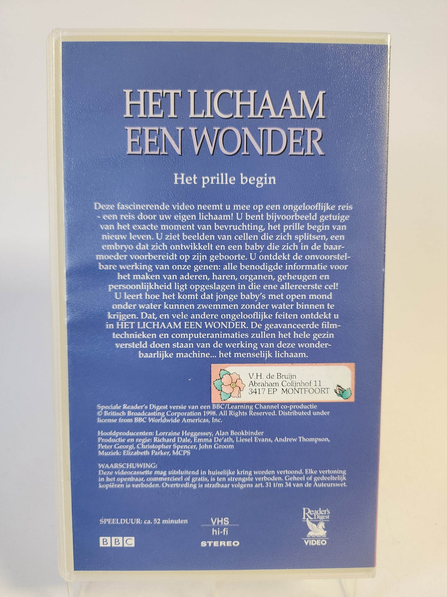 Lichaam een Wonder: Het Prille Begin geseald VHS - Feniks Gameshop