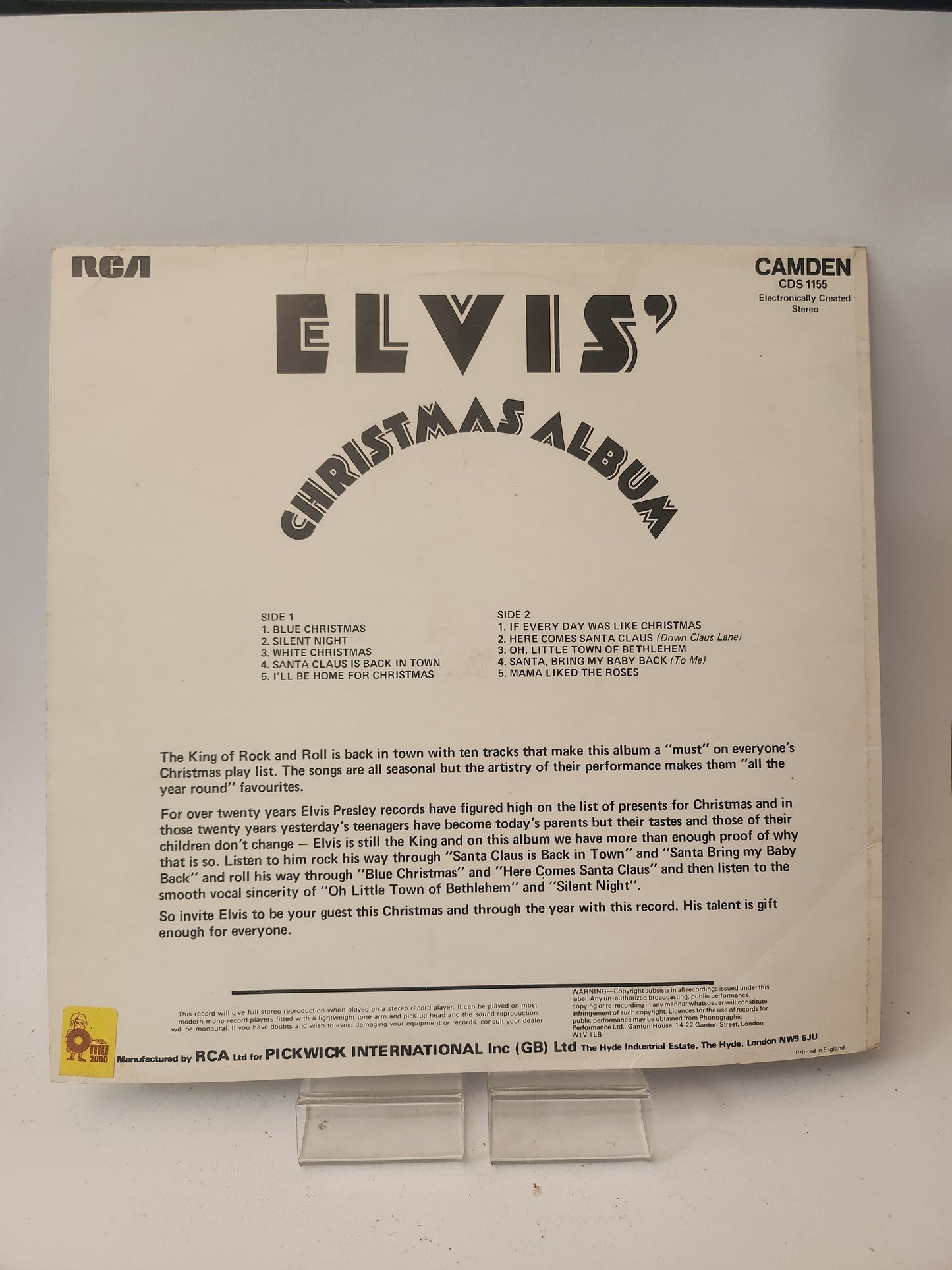 Elvis: Christmas Album LP Vinyl