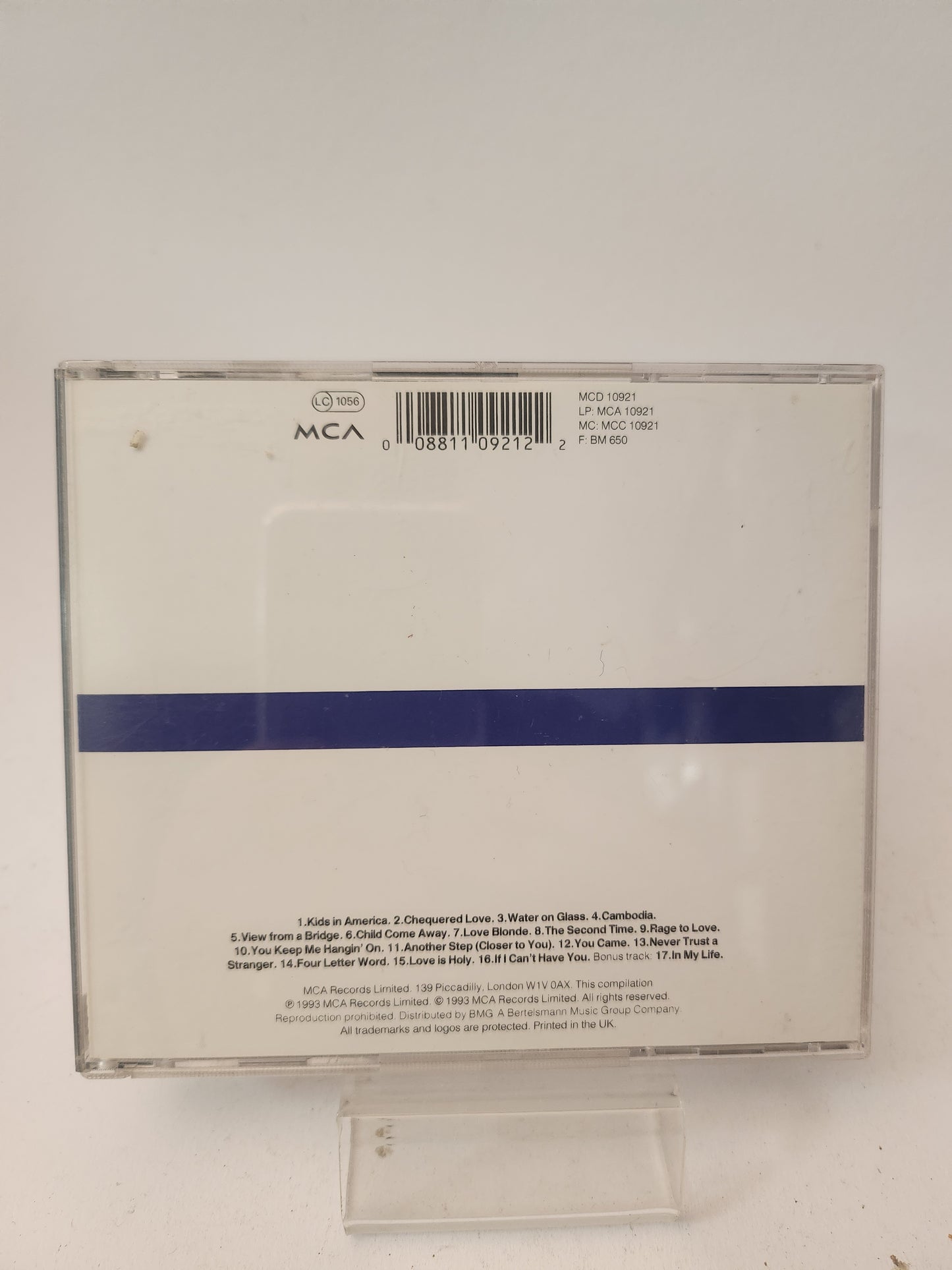 Kim Wilde: the Singles Collection 1981-1993 CD