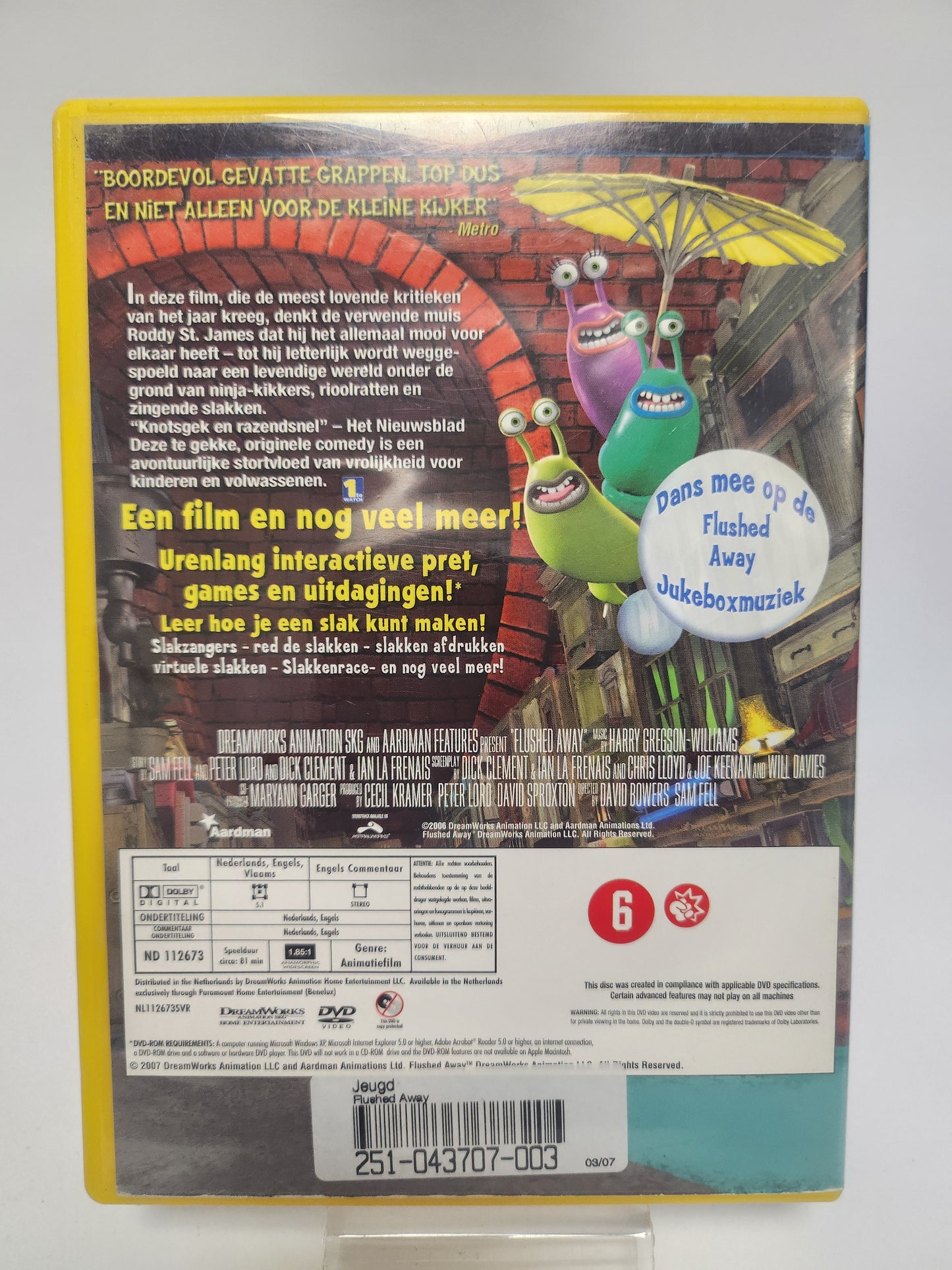 Flushed Away DVD Kids