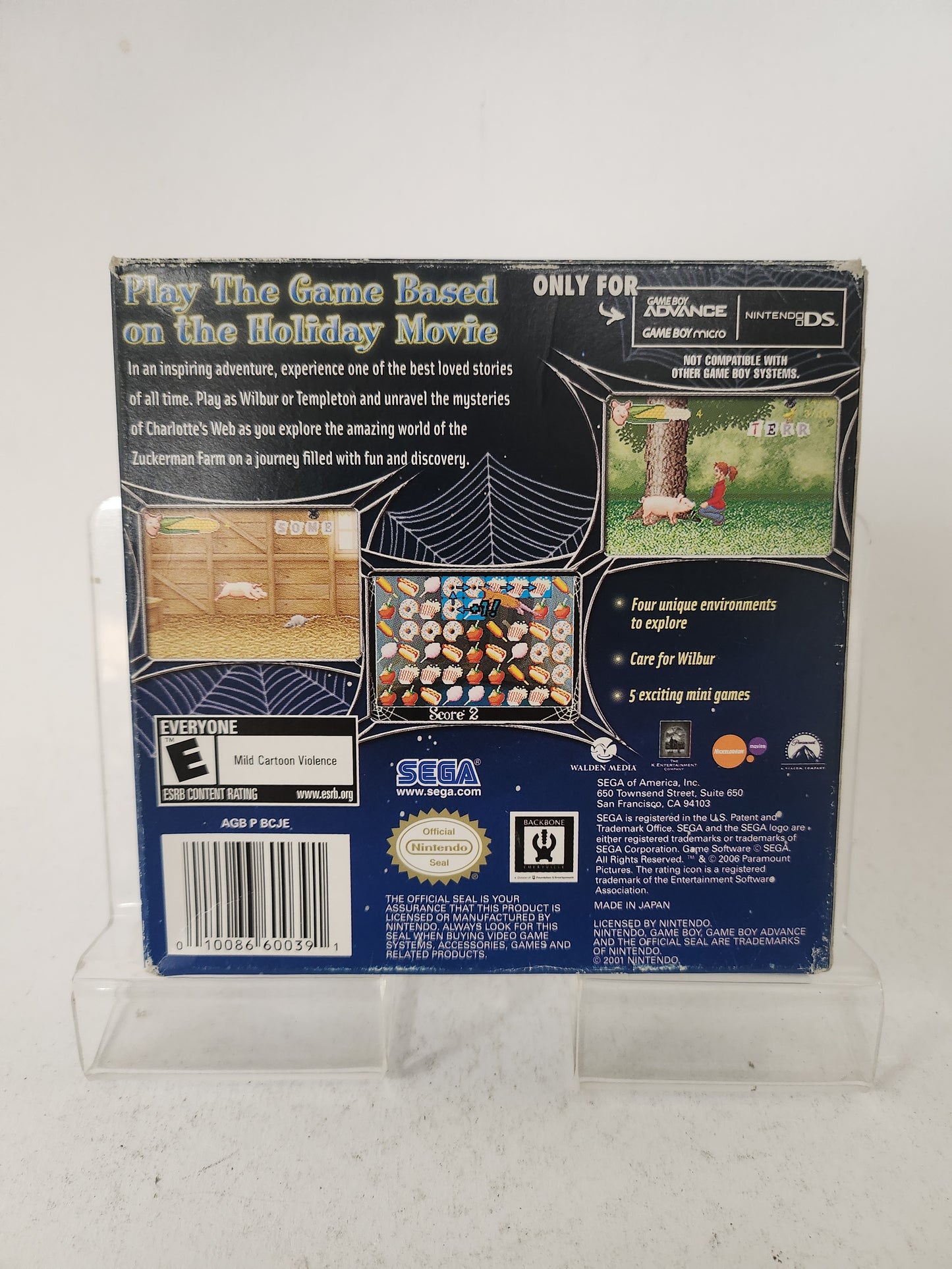 Charlotte's Web Boxed Game Boy Advance