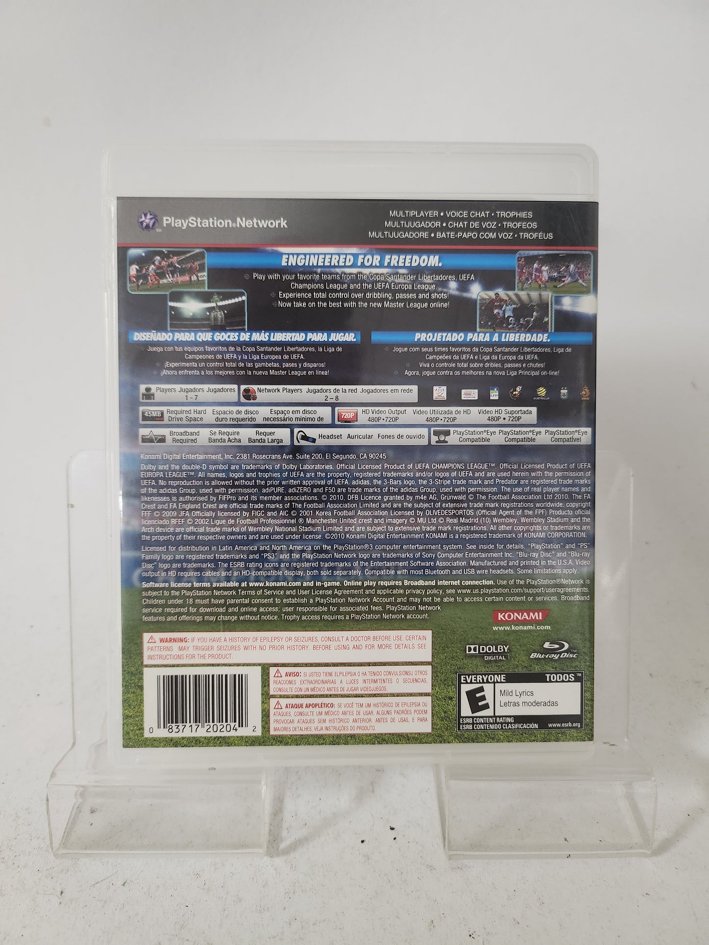 Pro Evolution Soccer 2011 NTSC Playstation 3