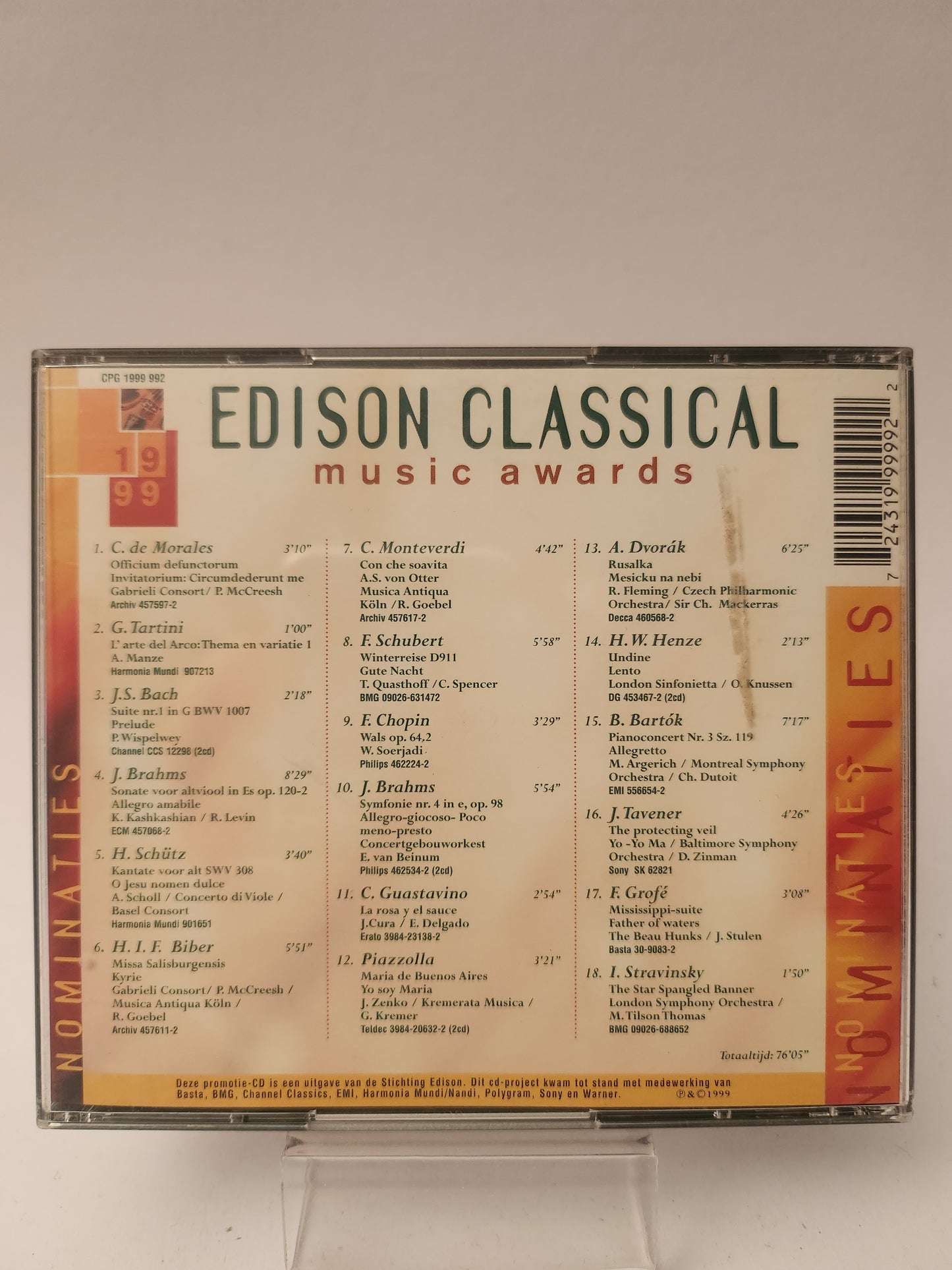 Edison Classical Music Awards CD