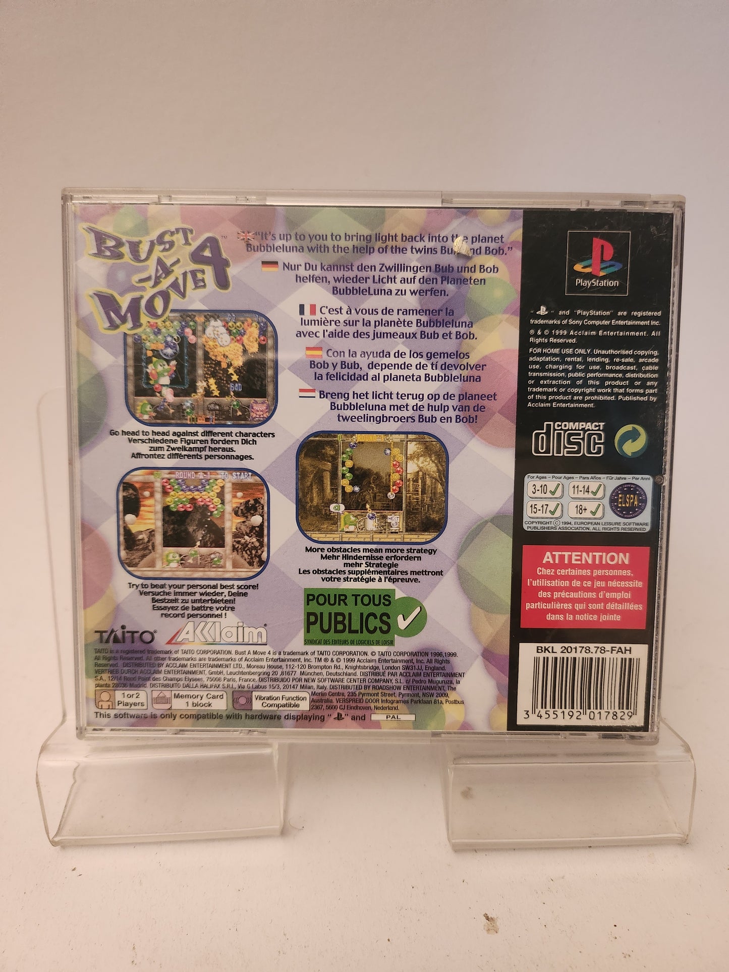 Bust a Move 4 Playstation 1