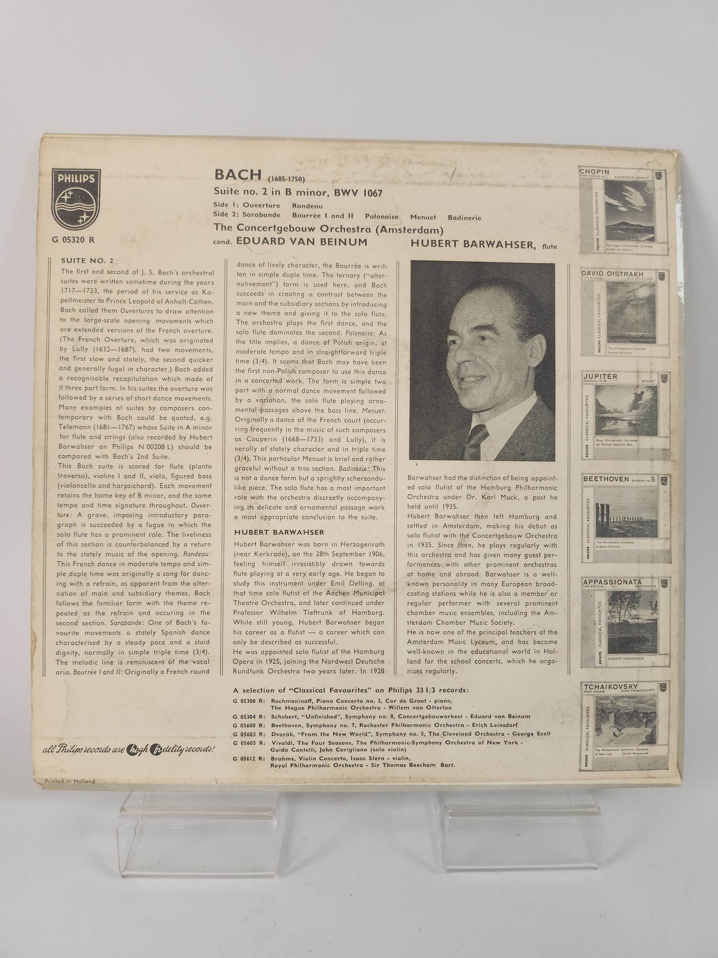 Classical Favourites: JS Bach LP Vinyl - Feniks Gameshop