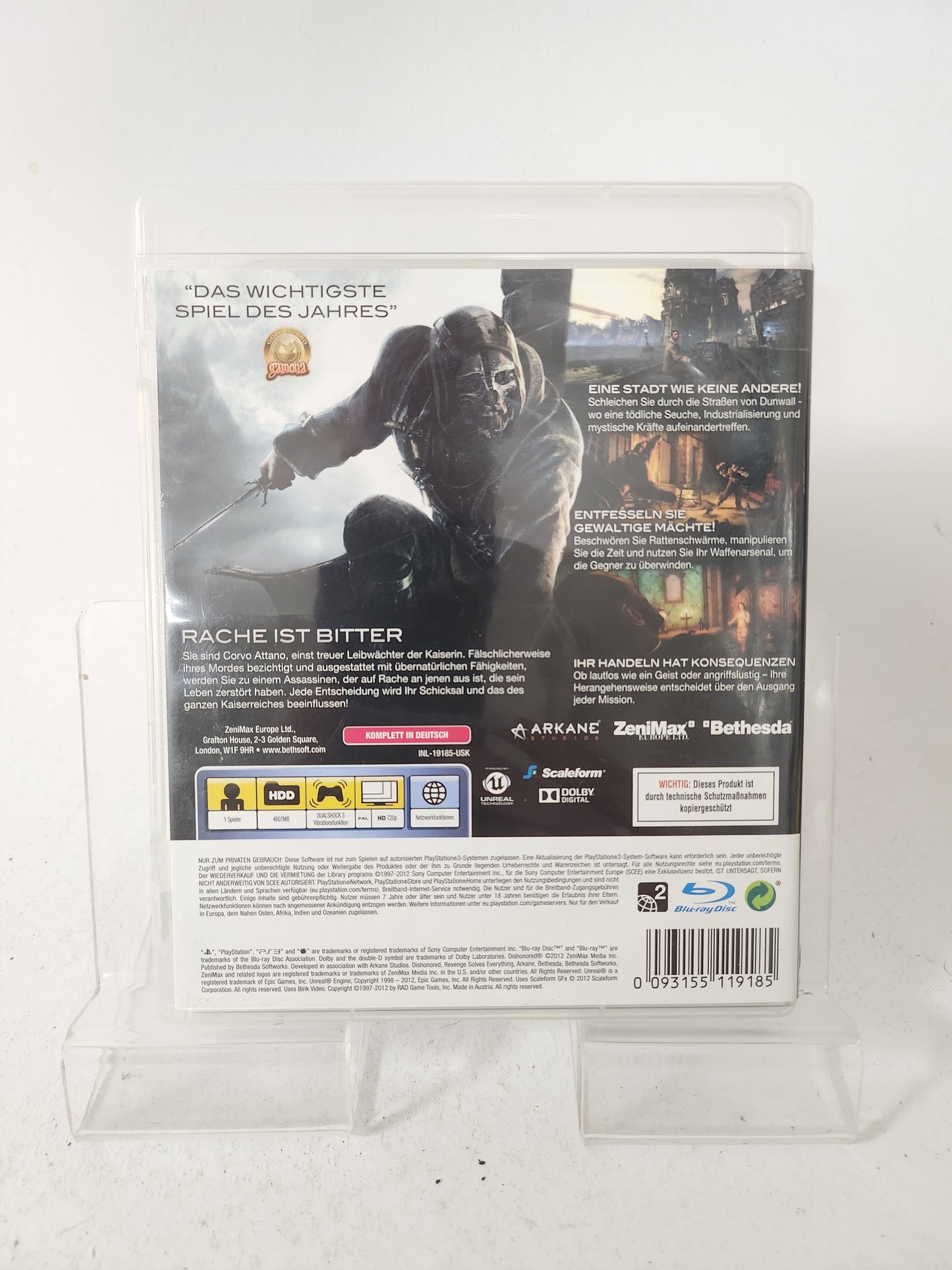 Dishonored "die Maske des Zorns" Playstation 3