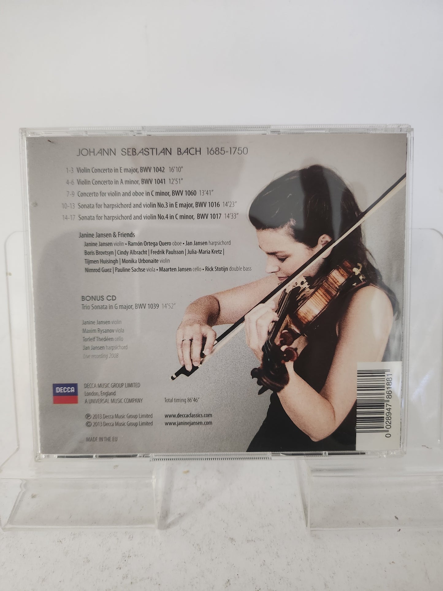 Janine Jansen: Bach Concertos CD