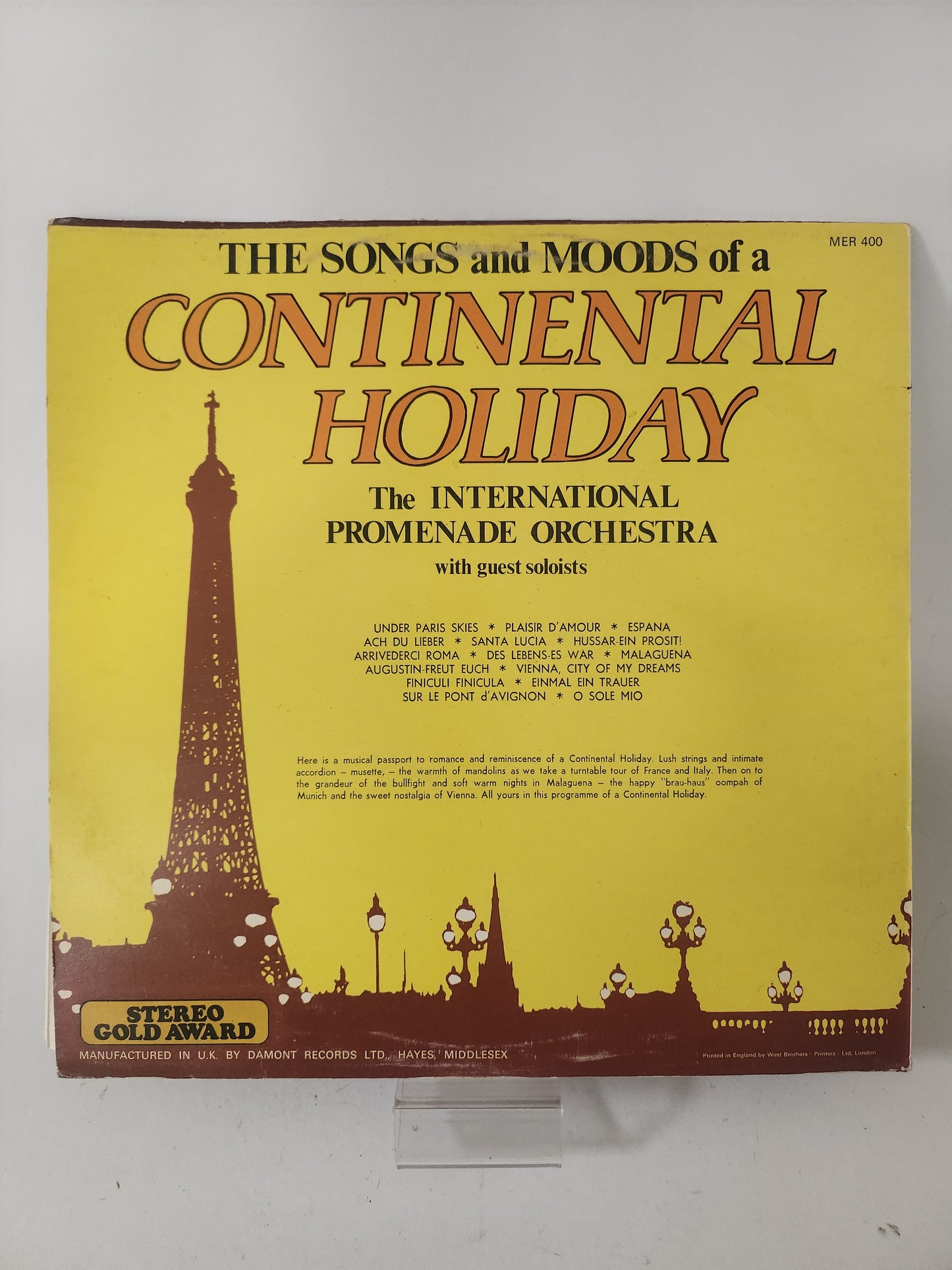 Continental Holiday LP Vinyl