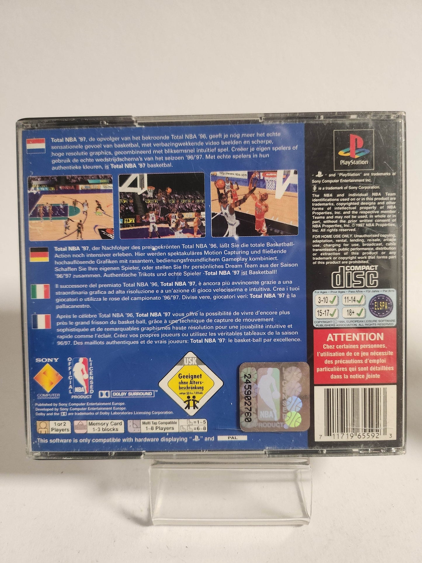 Total NBA '97 (No Book) PlayStation 1 - Feniks Gameshop