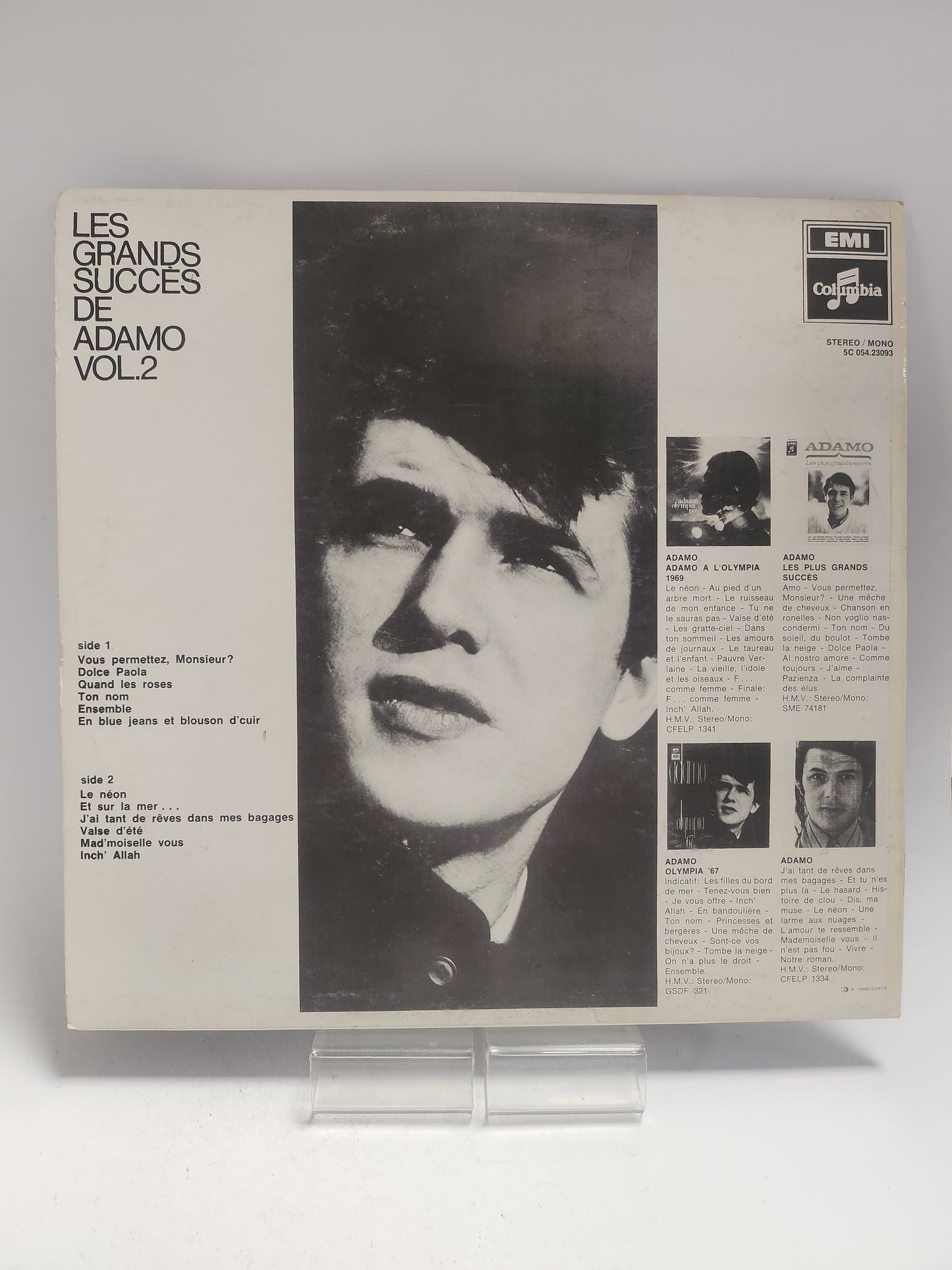 Grands Succes de Adamo Volume 2 LP Vinyl