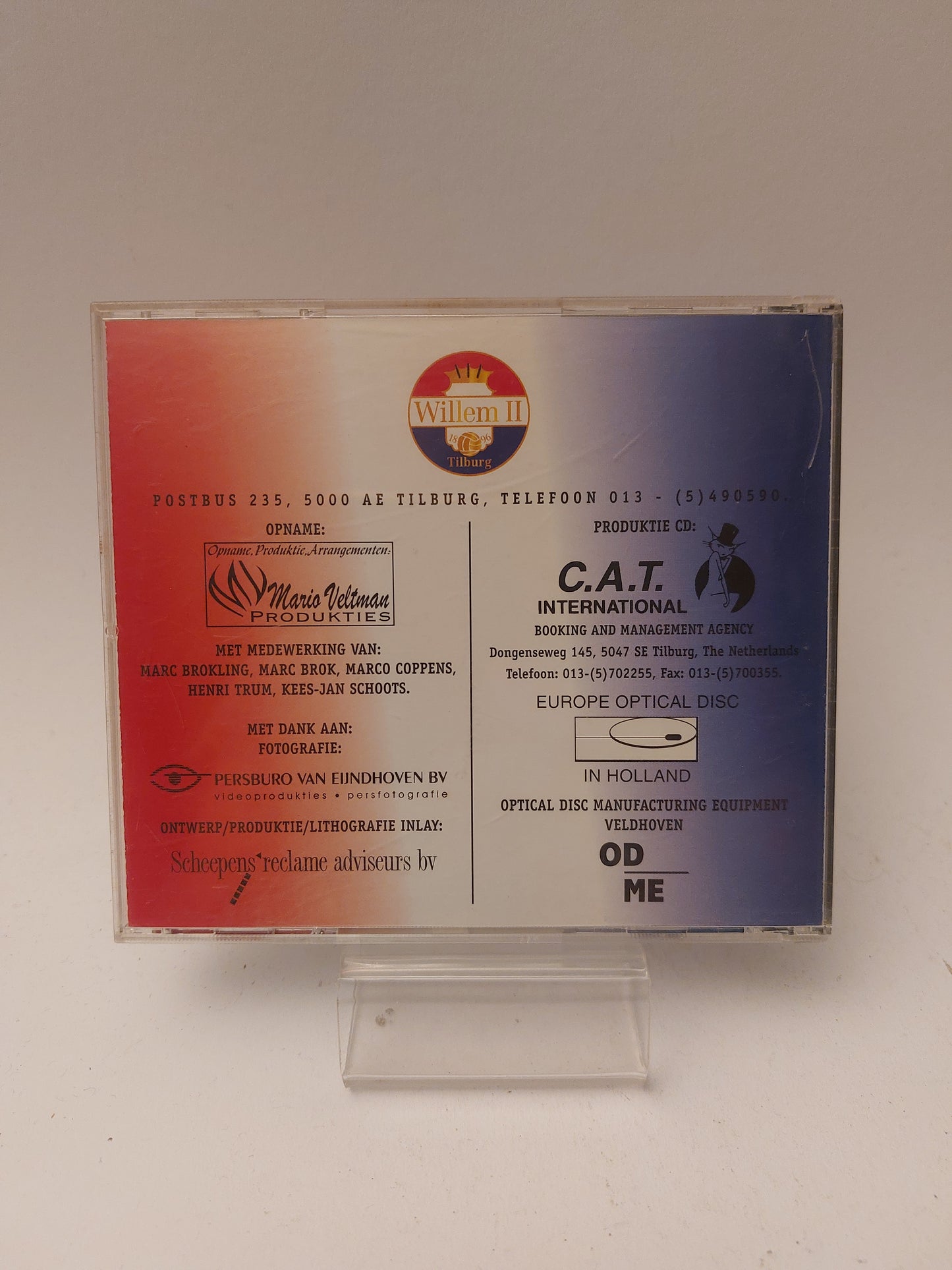 Willem II Clublied featuring Mario Veltman CD
