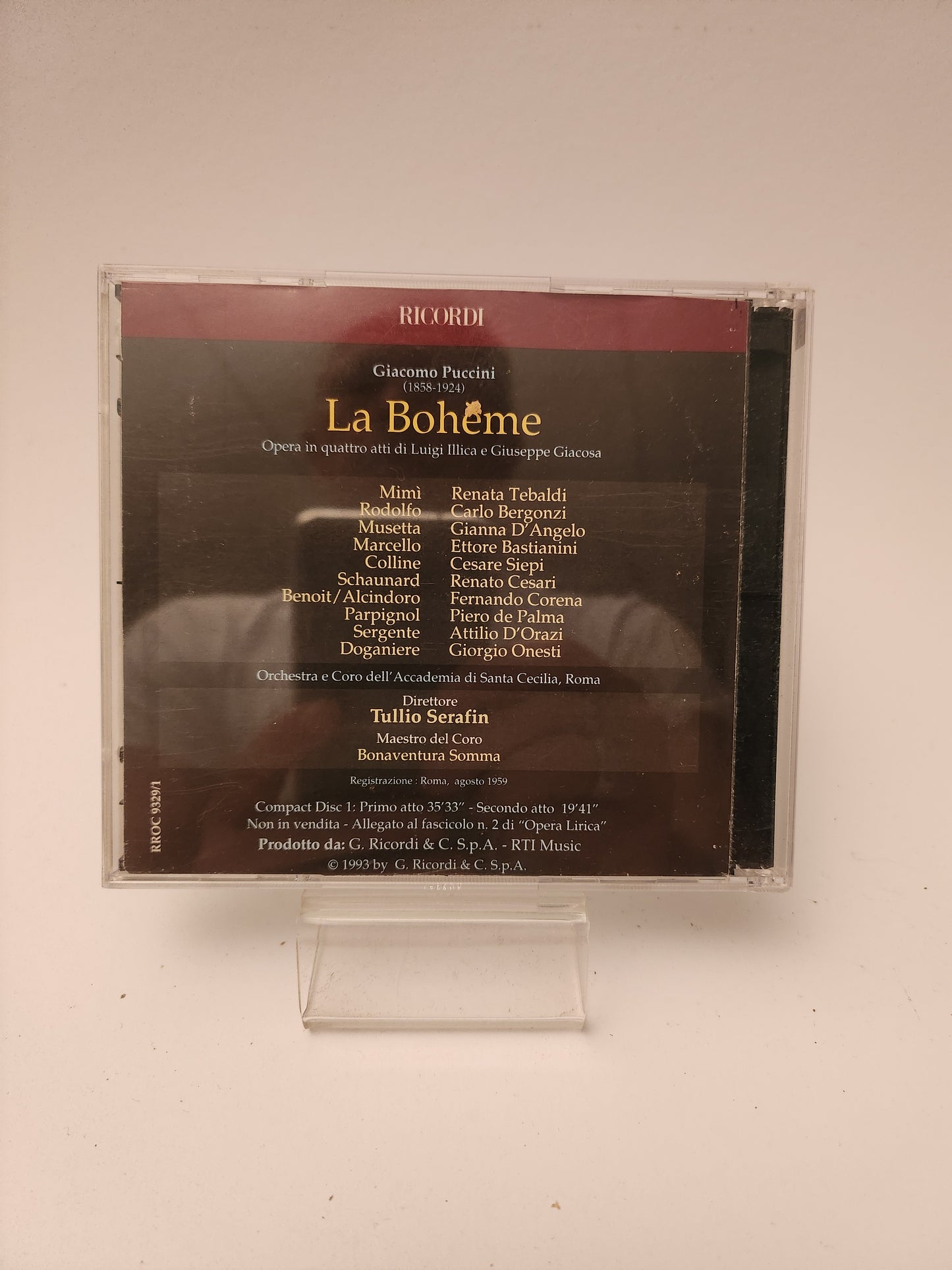 Opera Lirica: La Boheme CD