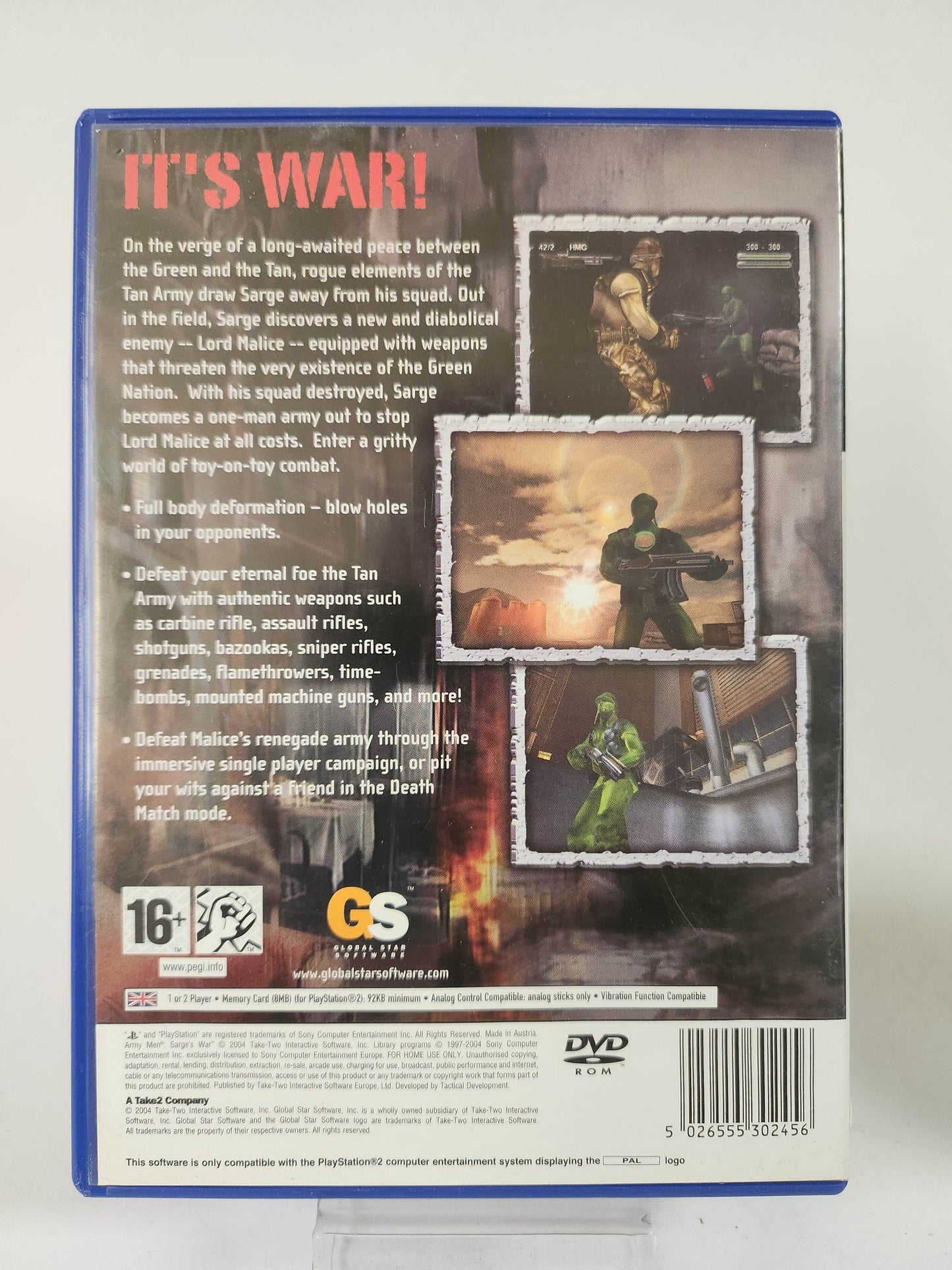 Army Men Sarge's War (No Book) Playstation 2 - Feniks Gameshop