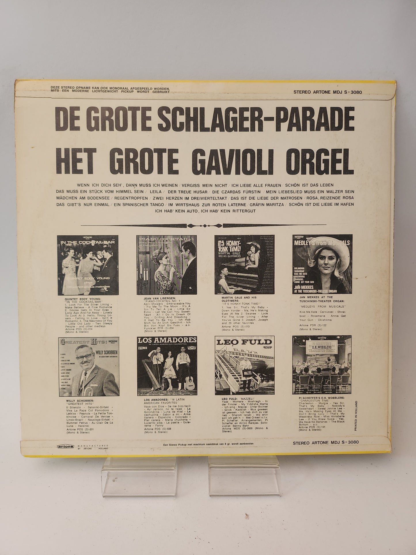Grote Schlager-Parade: het Grote Gavioli Orgel LP Vinyl