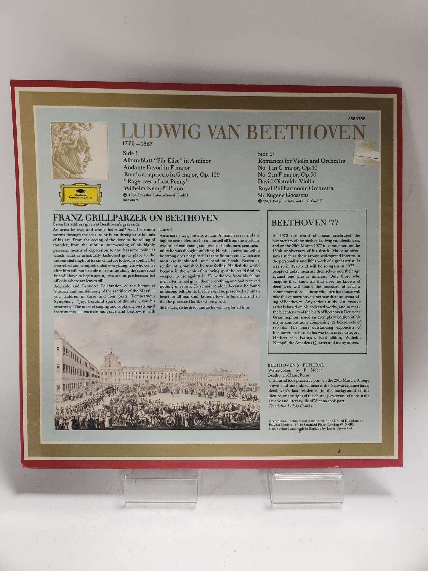 Ludwig van Beethoven LP Vinyl