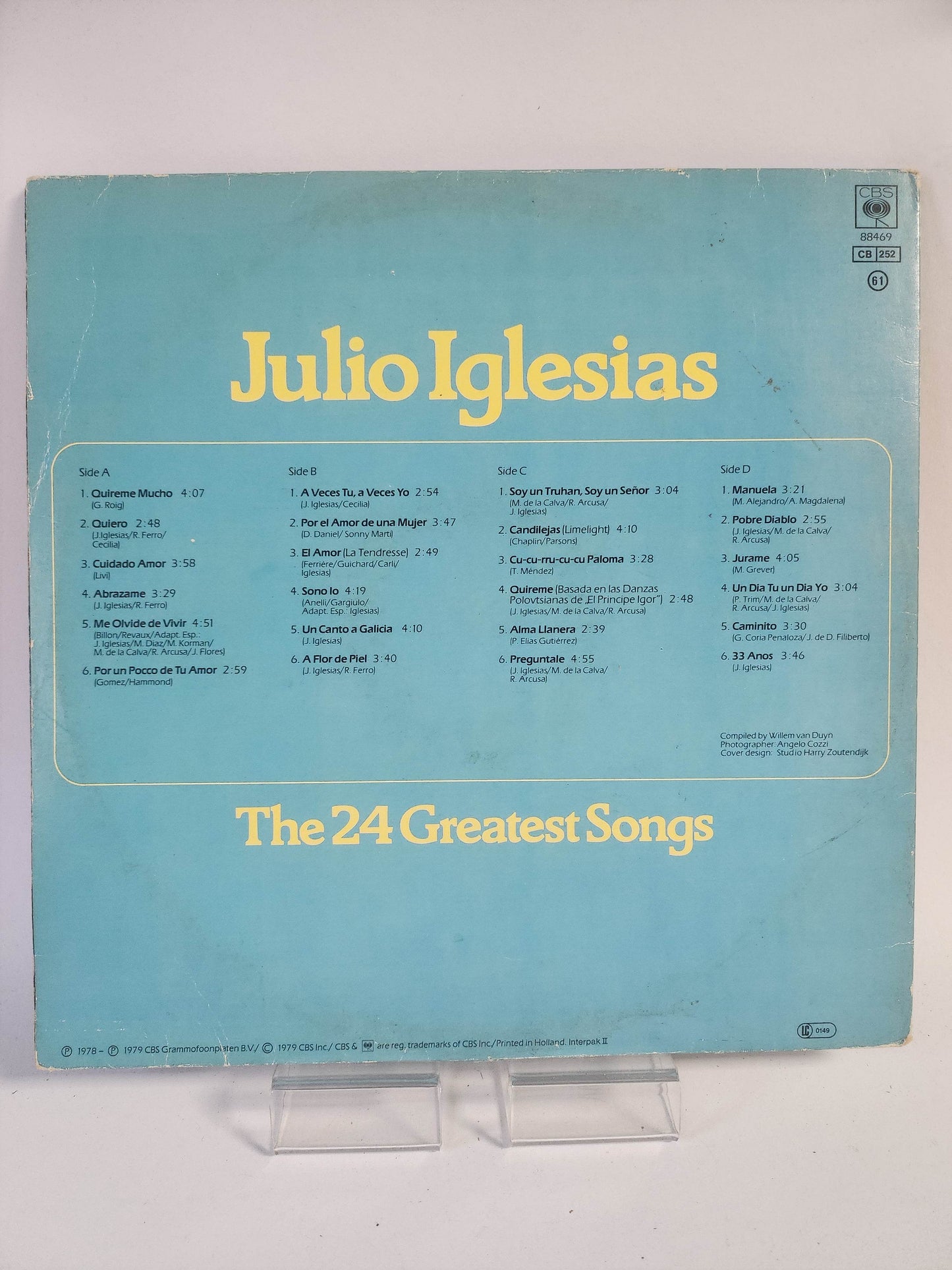 Julio Eglesias: 24 Greatest Hits LP Vinyl - Feniks Gameshop