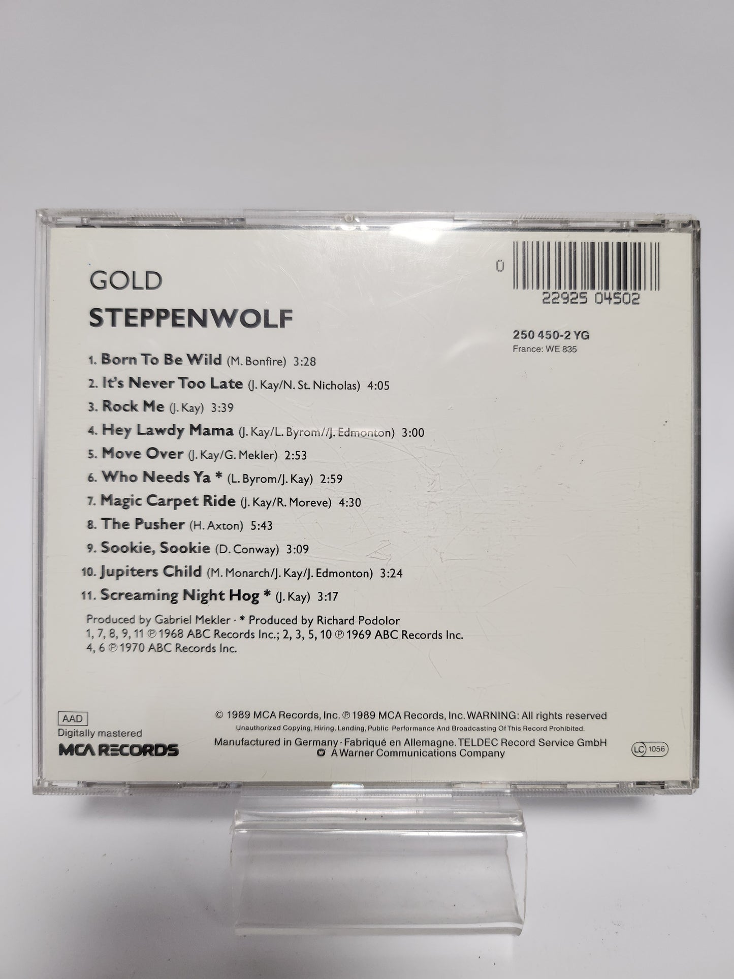 Steppenwolf Gold: Their Great Hits CD