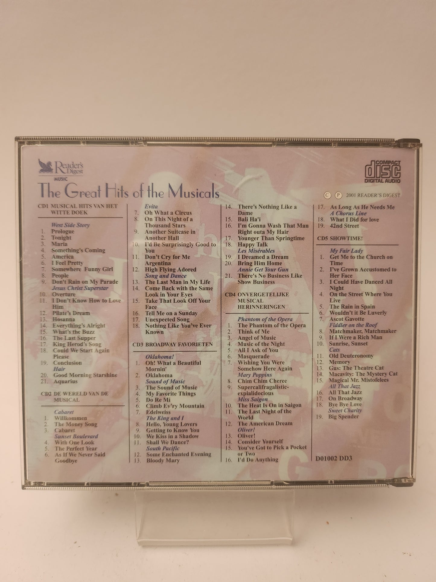 The Greatest Hits of the Musicals CD
