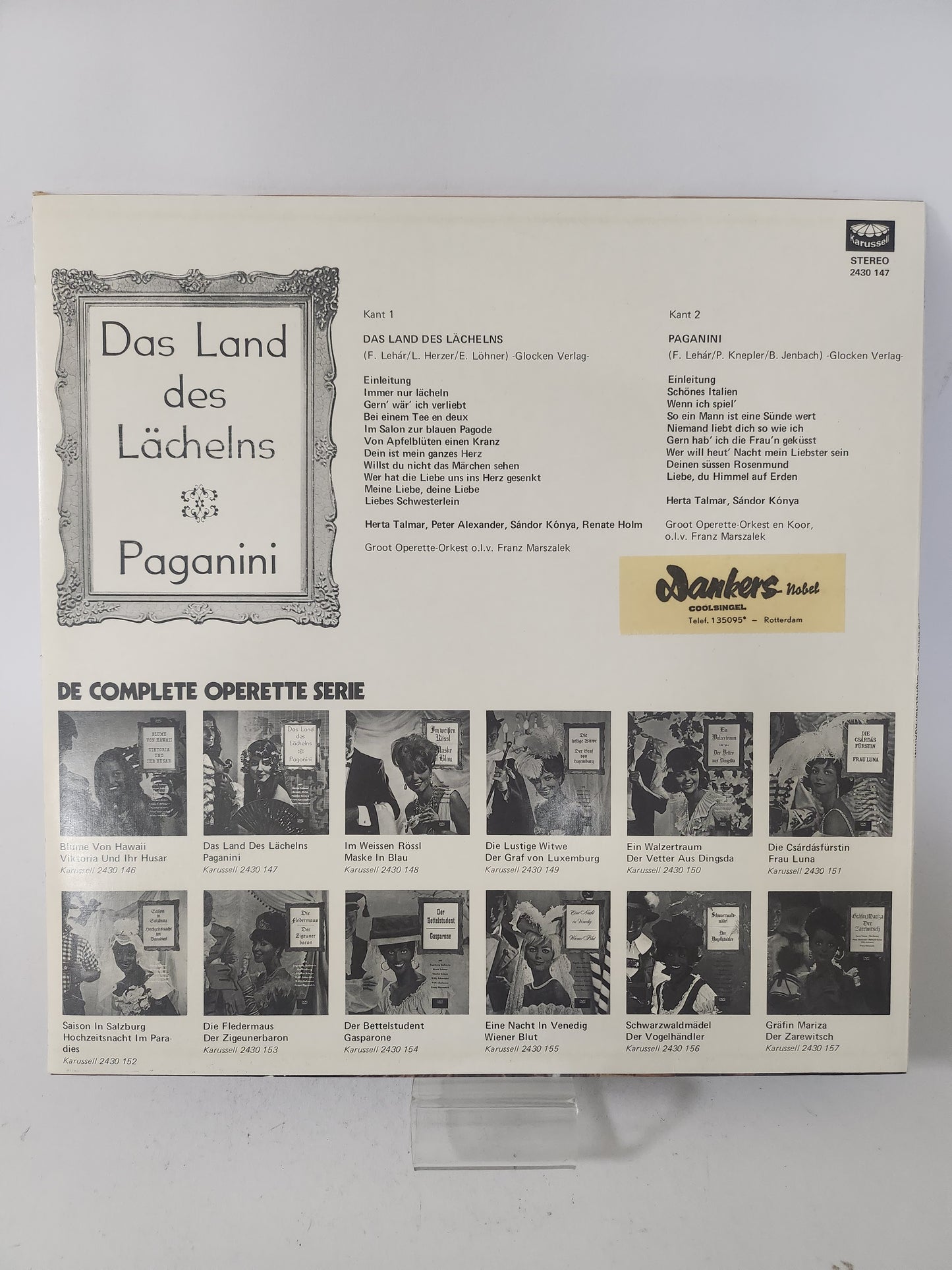 Das Land des Lächelns: Paganini LP Vinyl