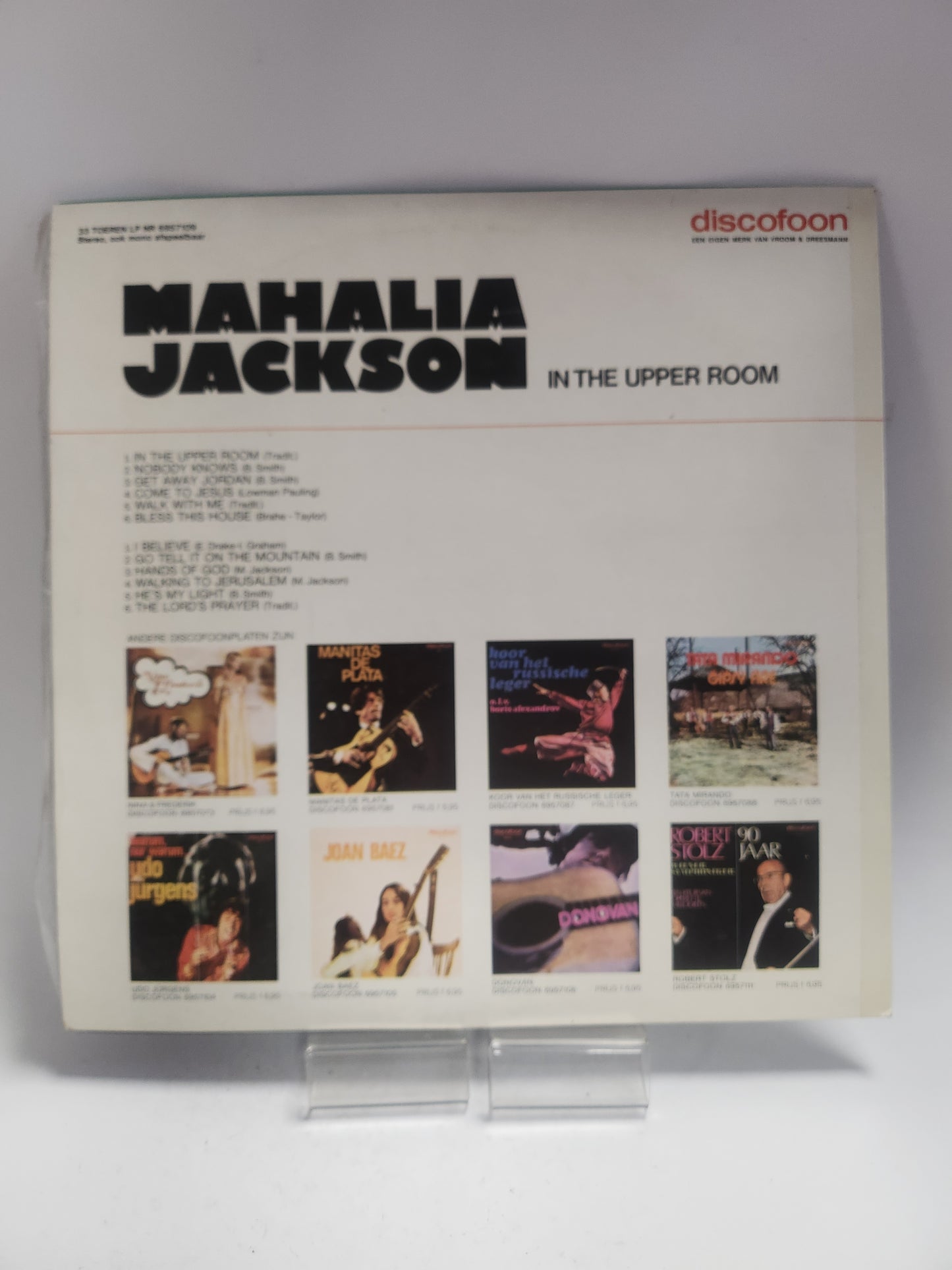 Mahalia Jackson: in the Upper Room LP Vinyl