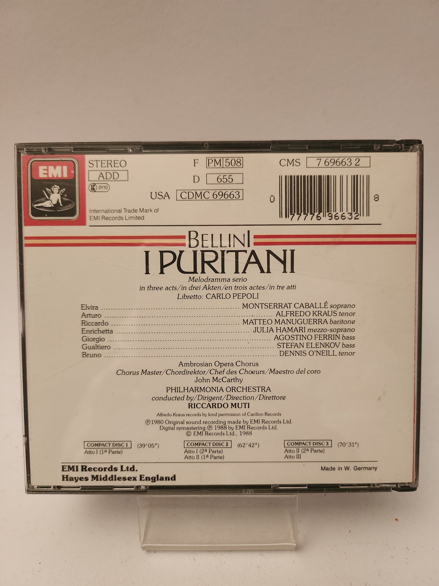 Bellini: I Puritani CD