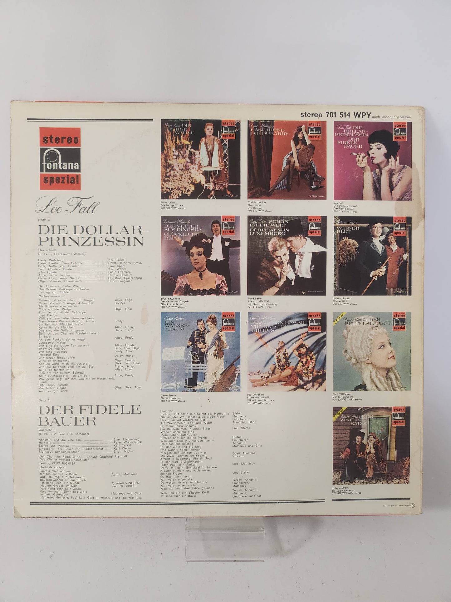 Die Dollarprinzessin/ Der Fidele Bauer LP Vinyl