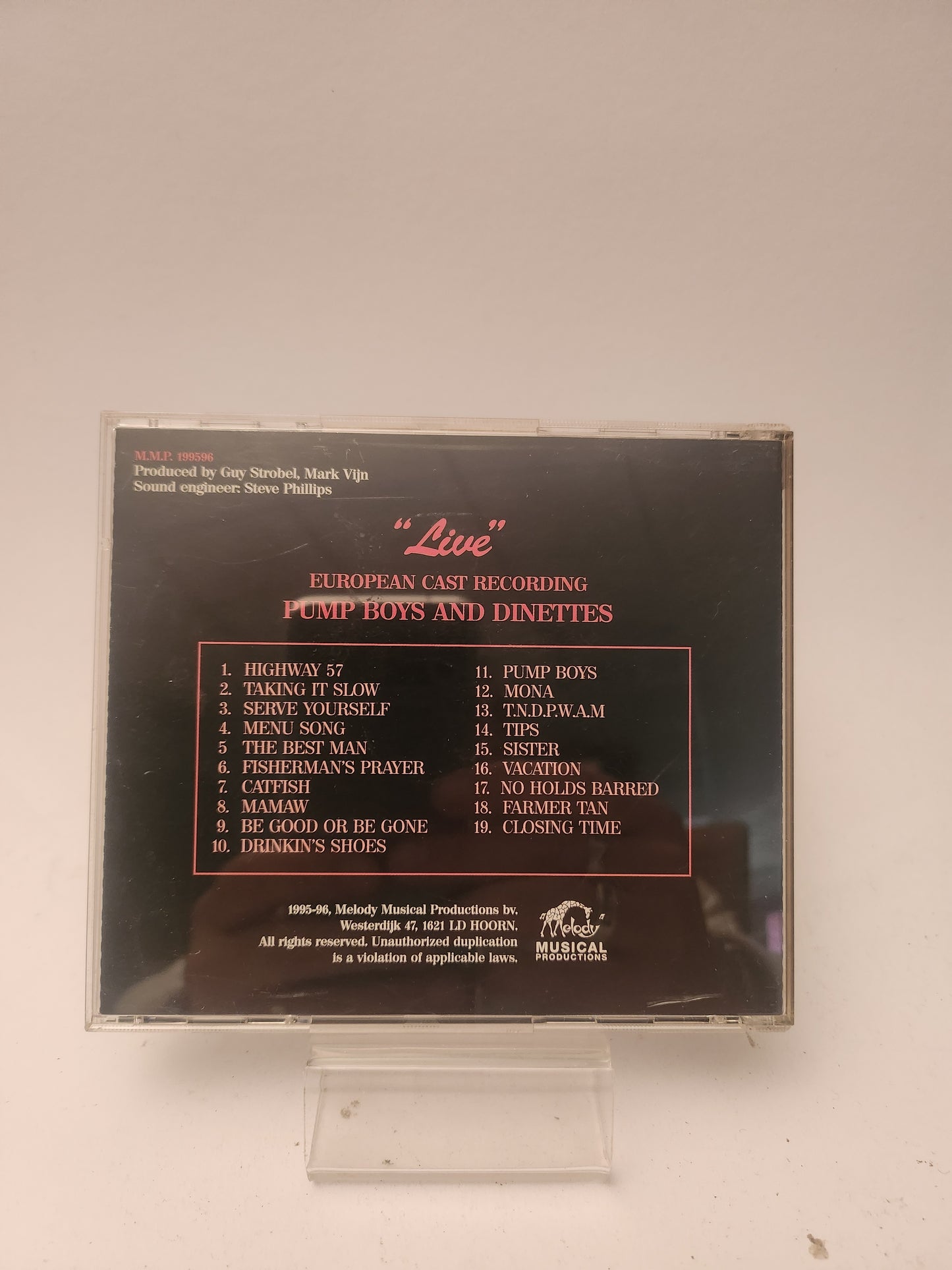 Pump Boys and Dinettes "Live" CD