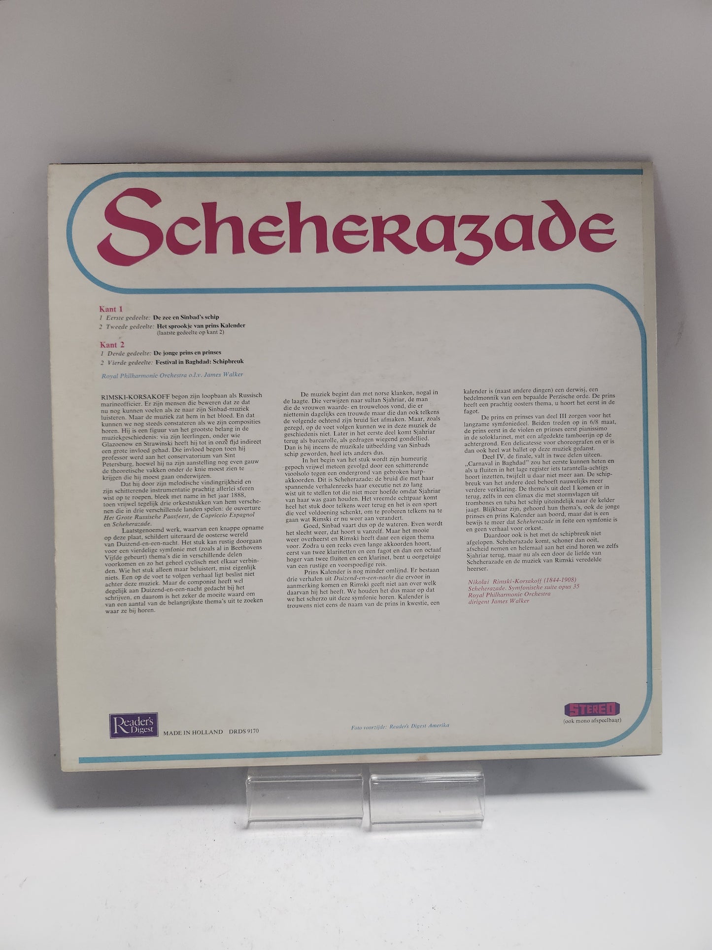 Scheherazade LP Vinyl