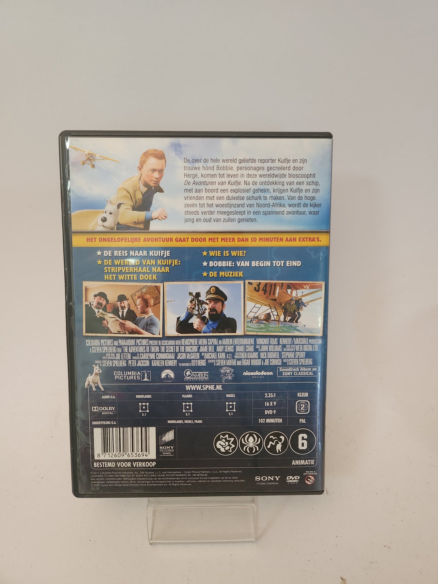 Avonturen van Kuifje het Geheim van de Eenhoorn DVD Kids