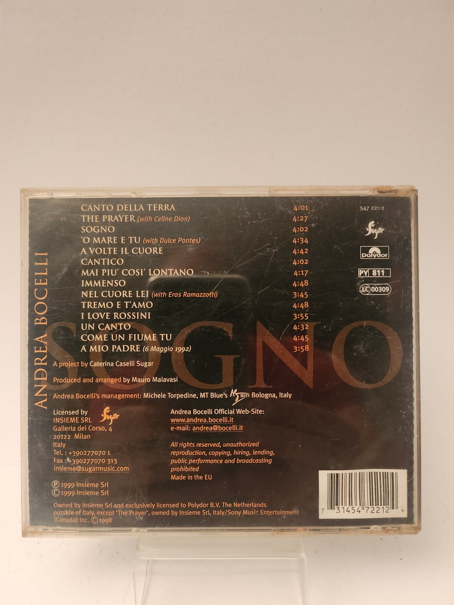Andrea Bocelli: Sogno CD