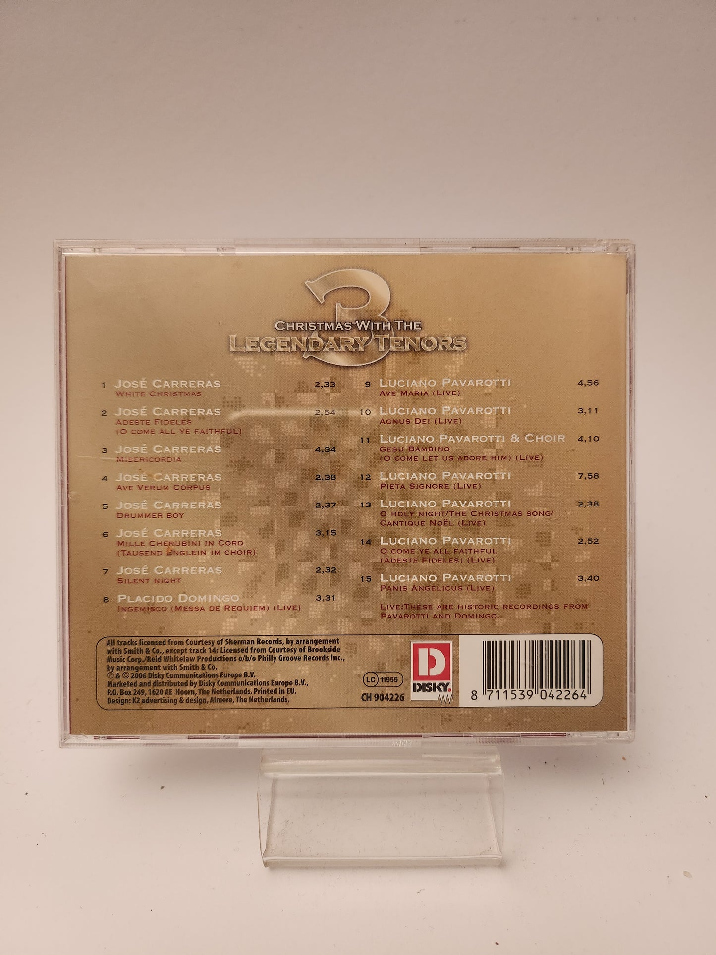 Christmas with the 3 Legendary Tenors CD
