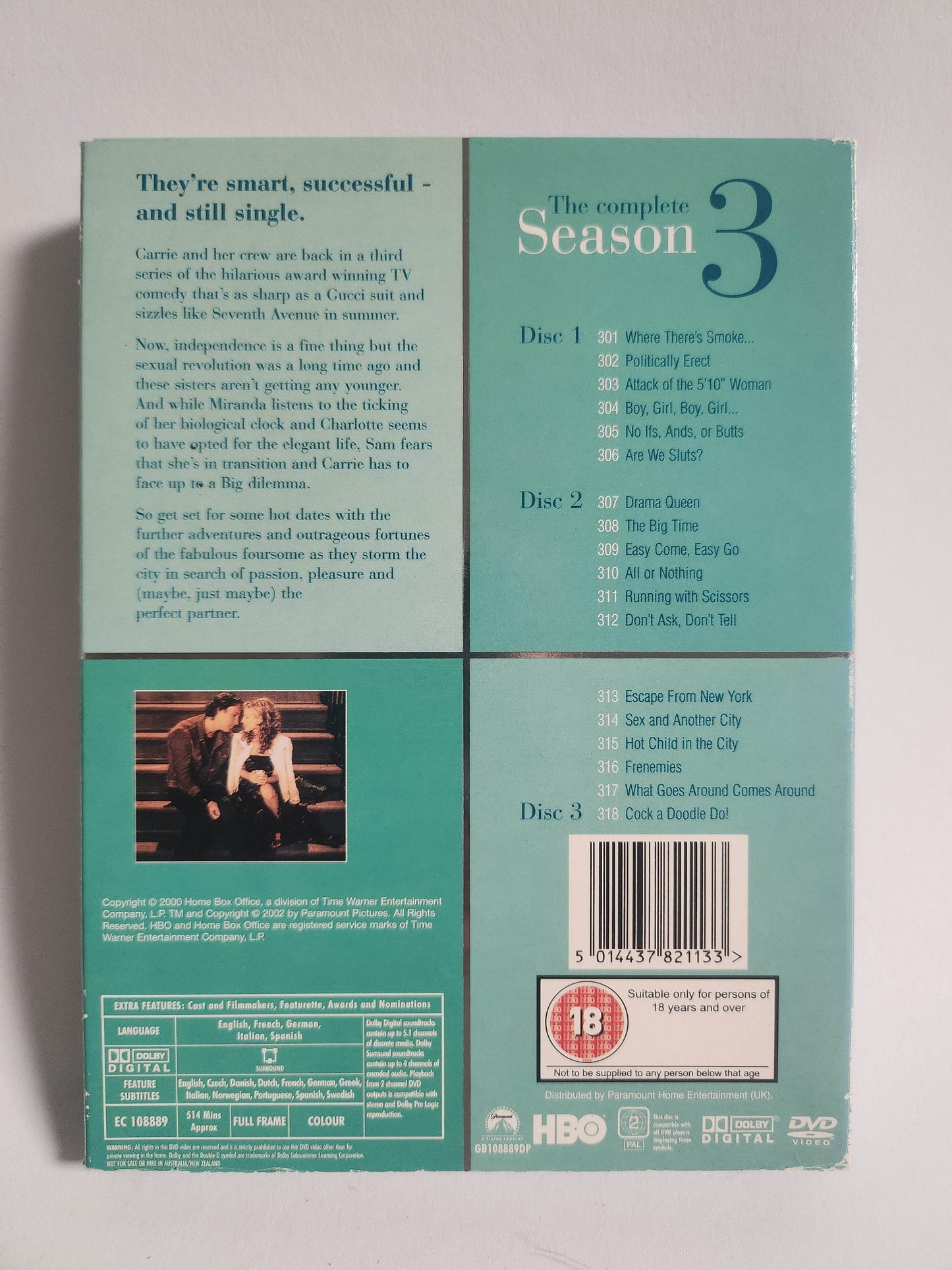Sex and the City Seizoen 3 Box DVD - Feniks Gameshop