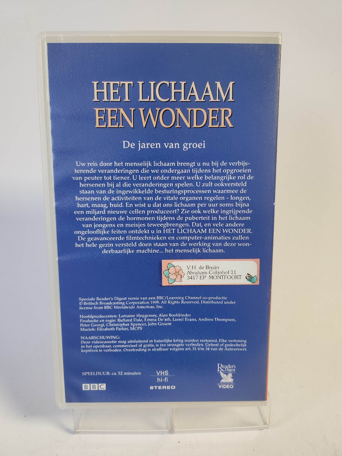 Lichaam een Wonder: De Jaren van Groei geseald VHS - Feniks Gameshop