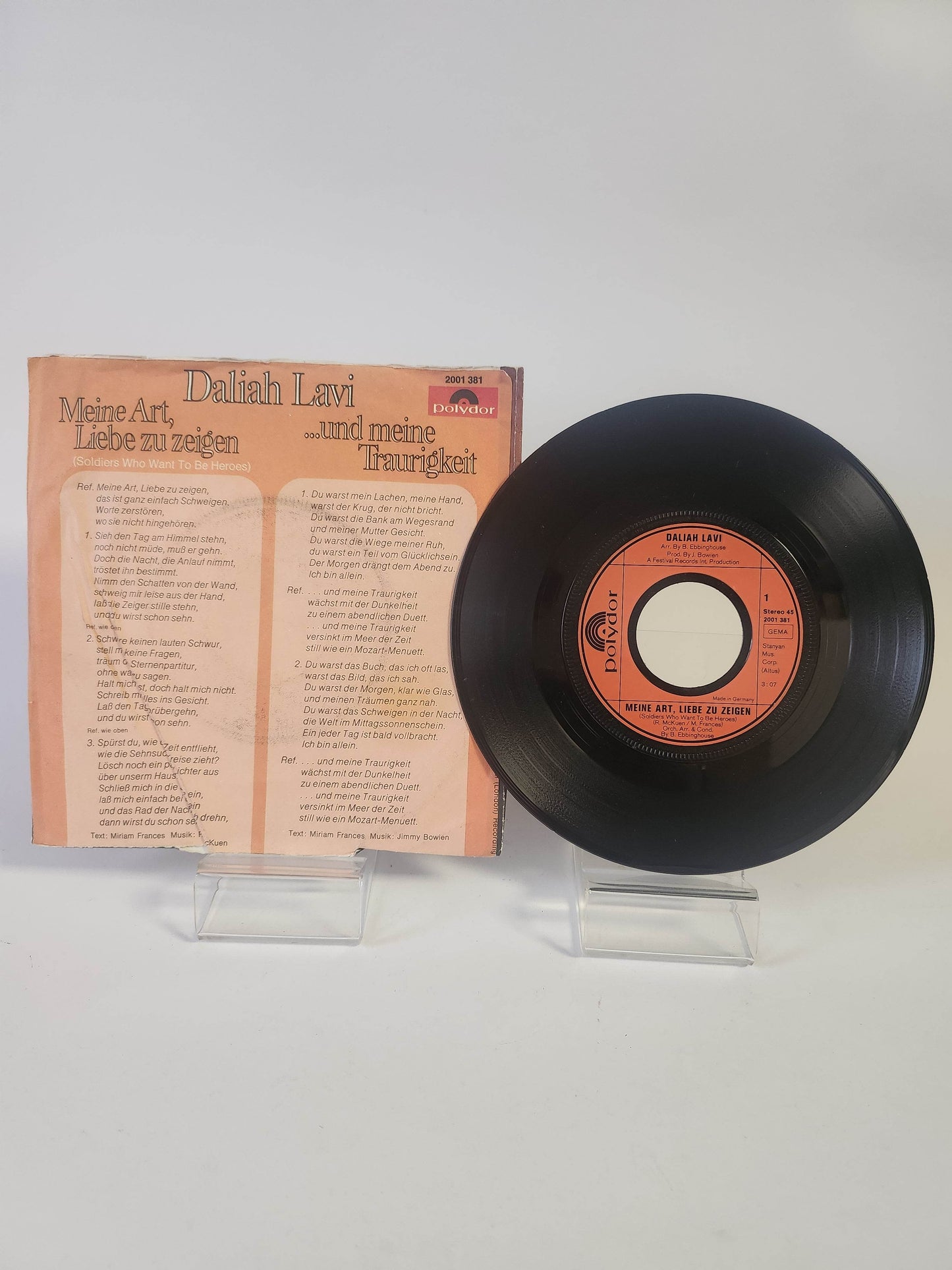 Daliah Lavi: Meine Art, Liebe zu Zeigen Single Vinyl - Feniks Gameshop