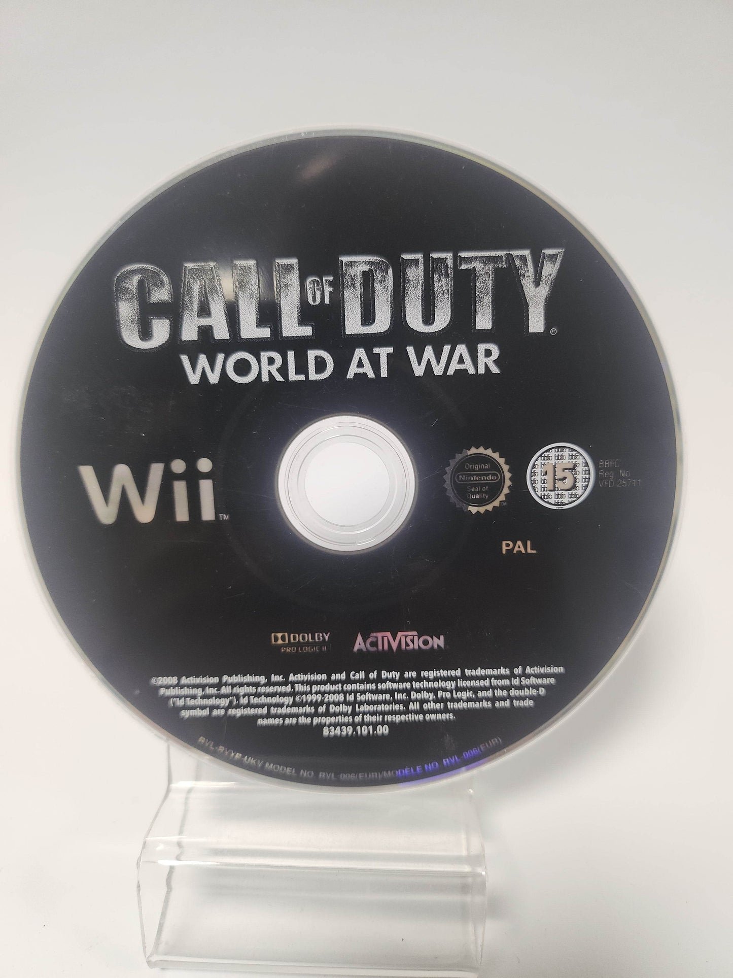 Call of Duty World at War (Disc Only) Nintendo Wii - Feniks Gameshop