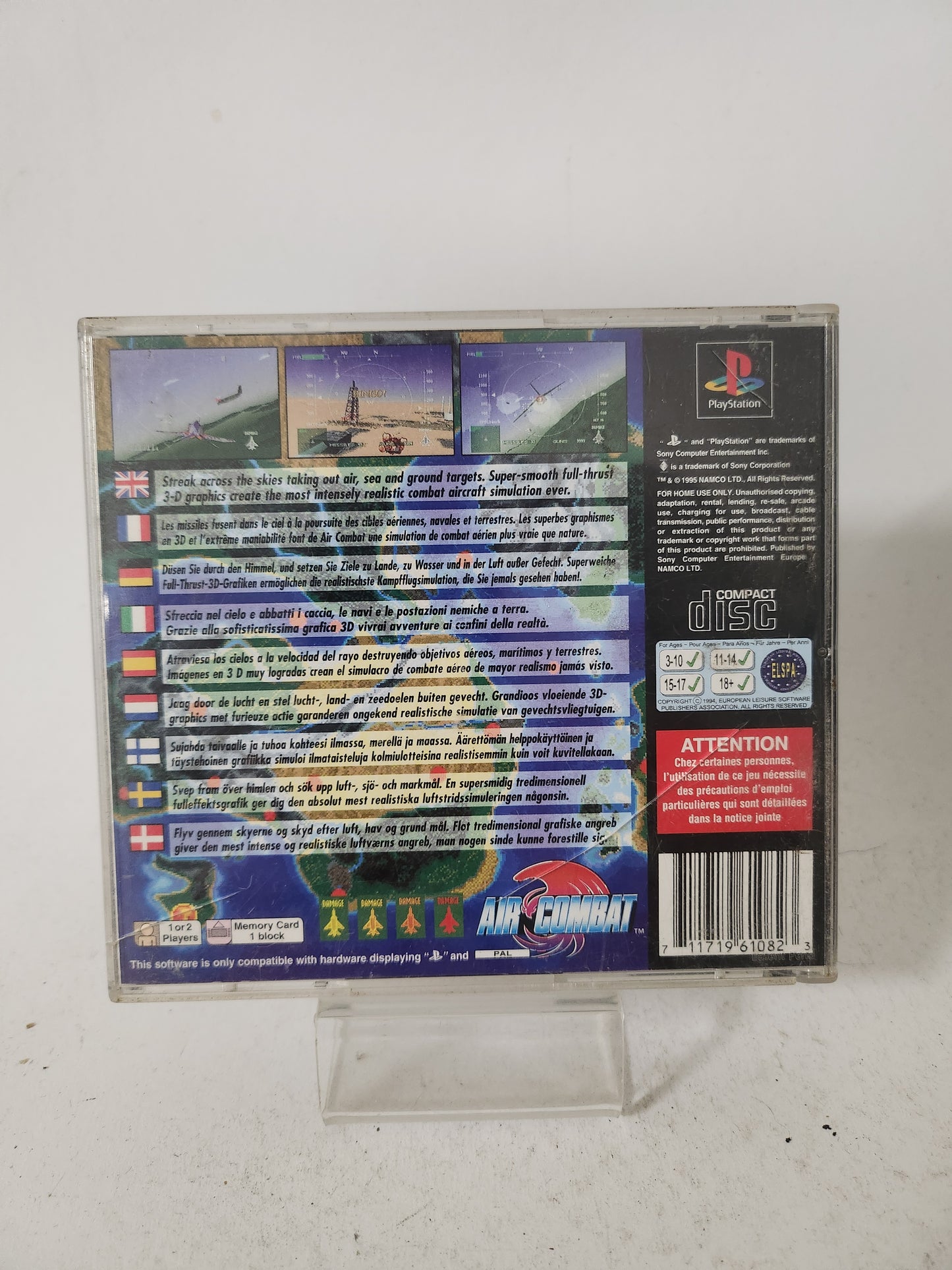 Air Combat (No Frontcover, No Book) PlayStation 1