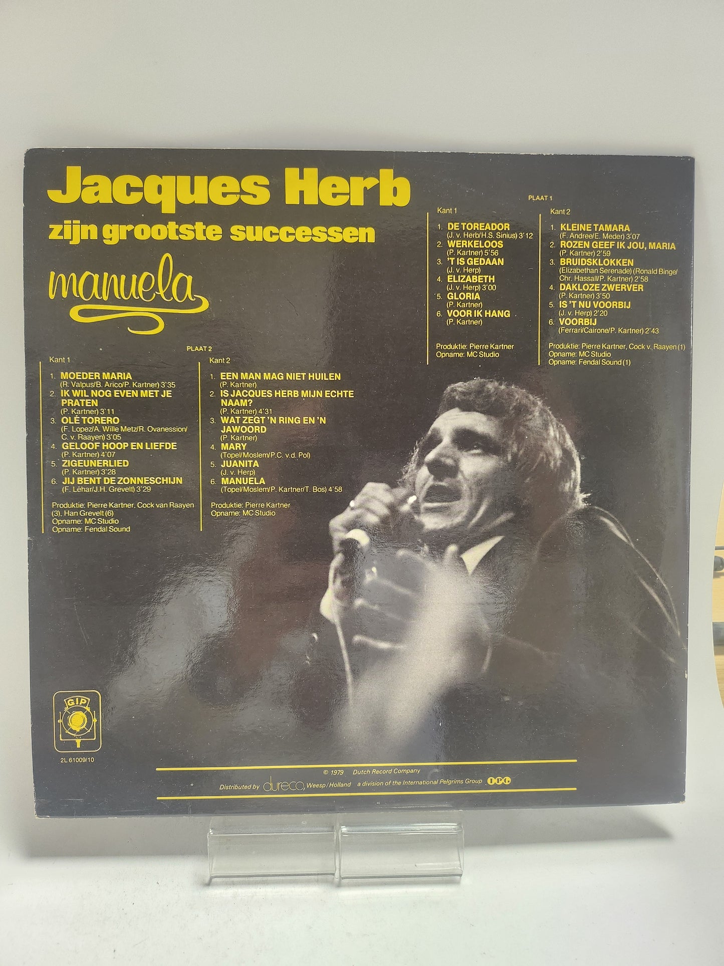 Jacques Herb: Zijn Grootste Successen "Manuela" LP Vinyl