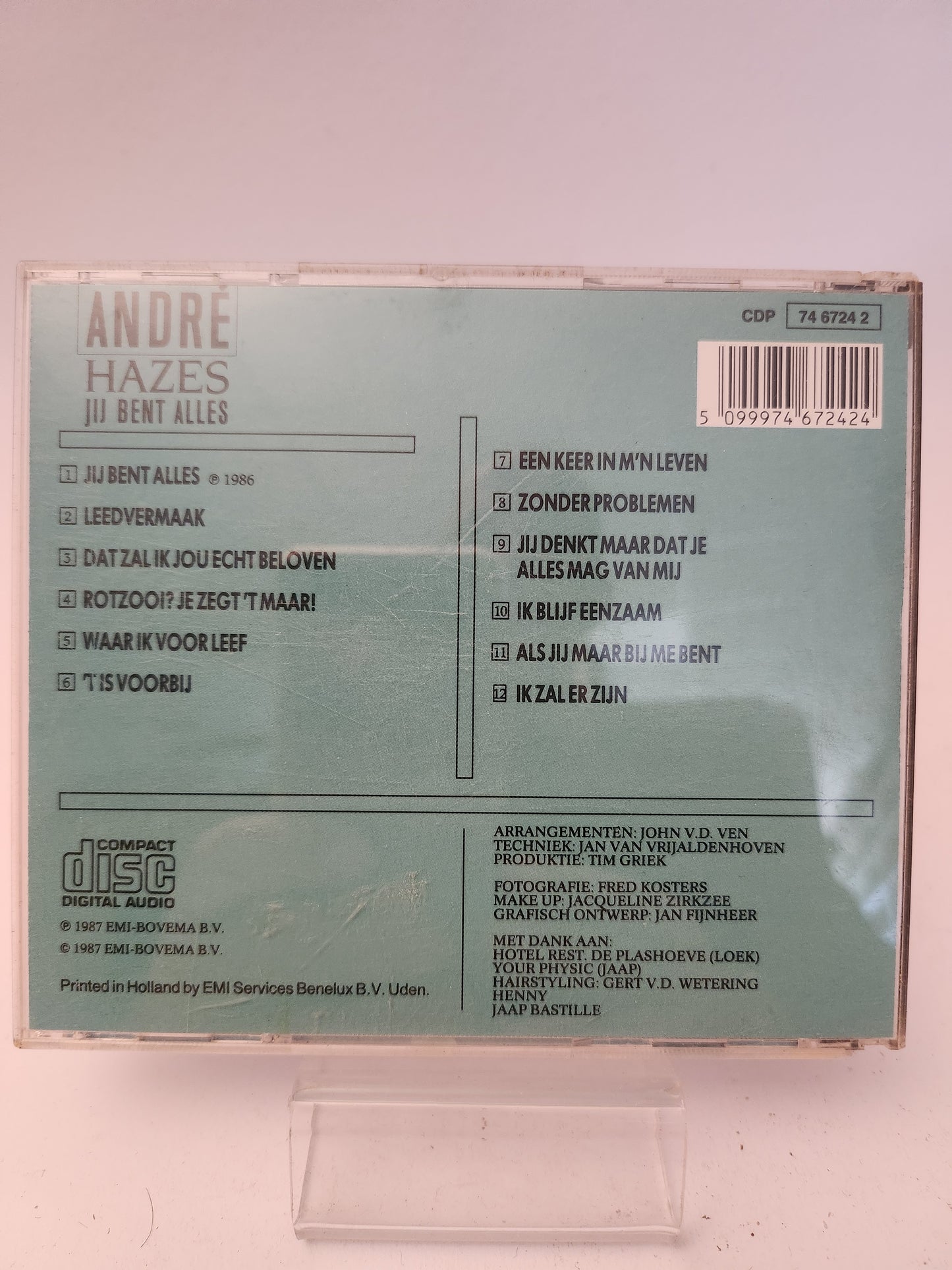 André Hazes: Jij Bent Alles CD