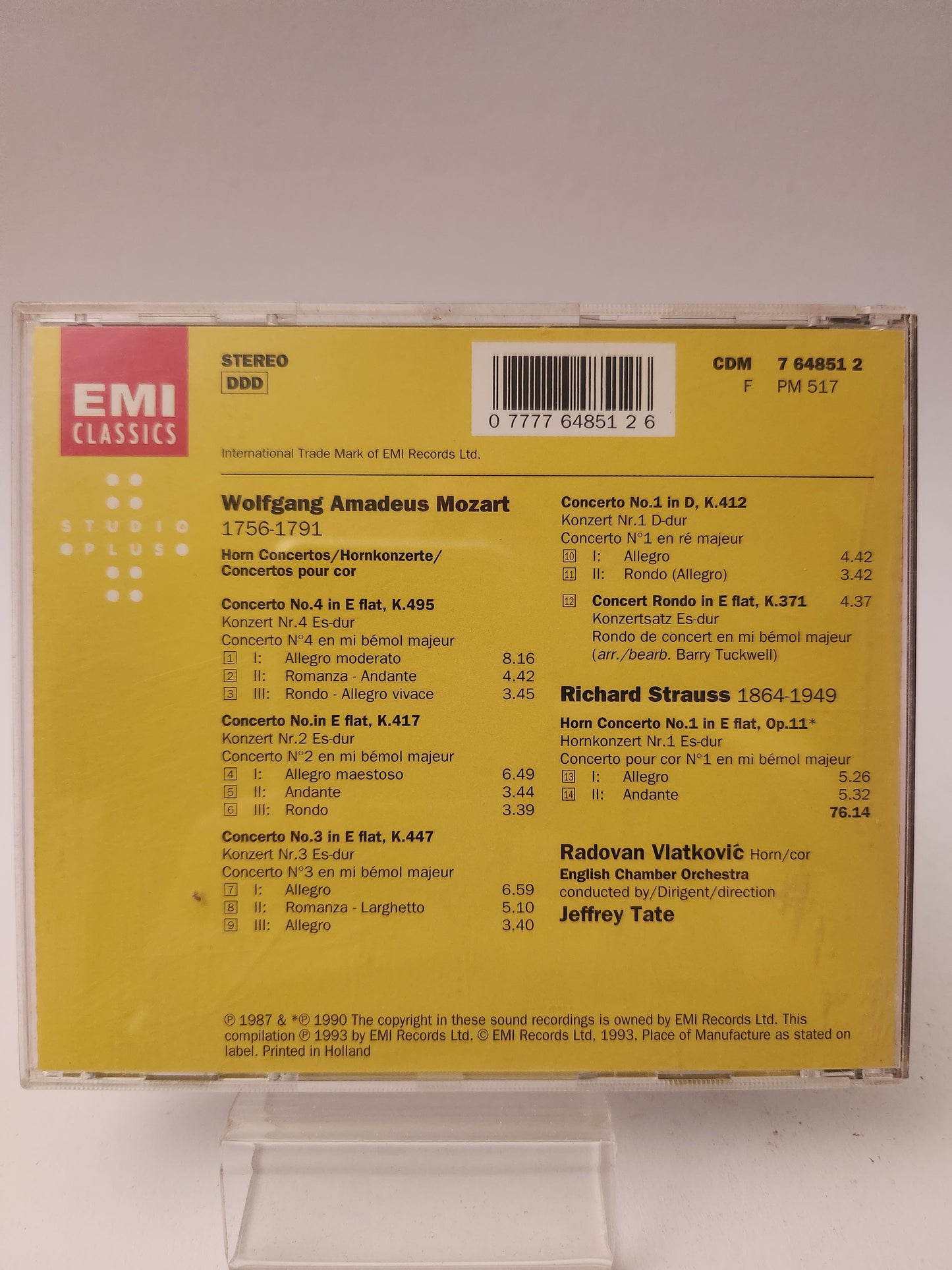 Emi Classics: Mozart CD