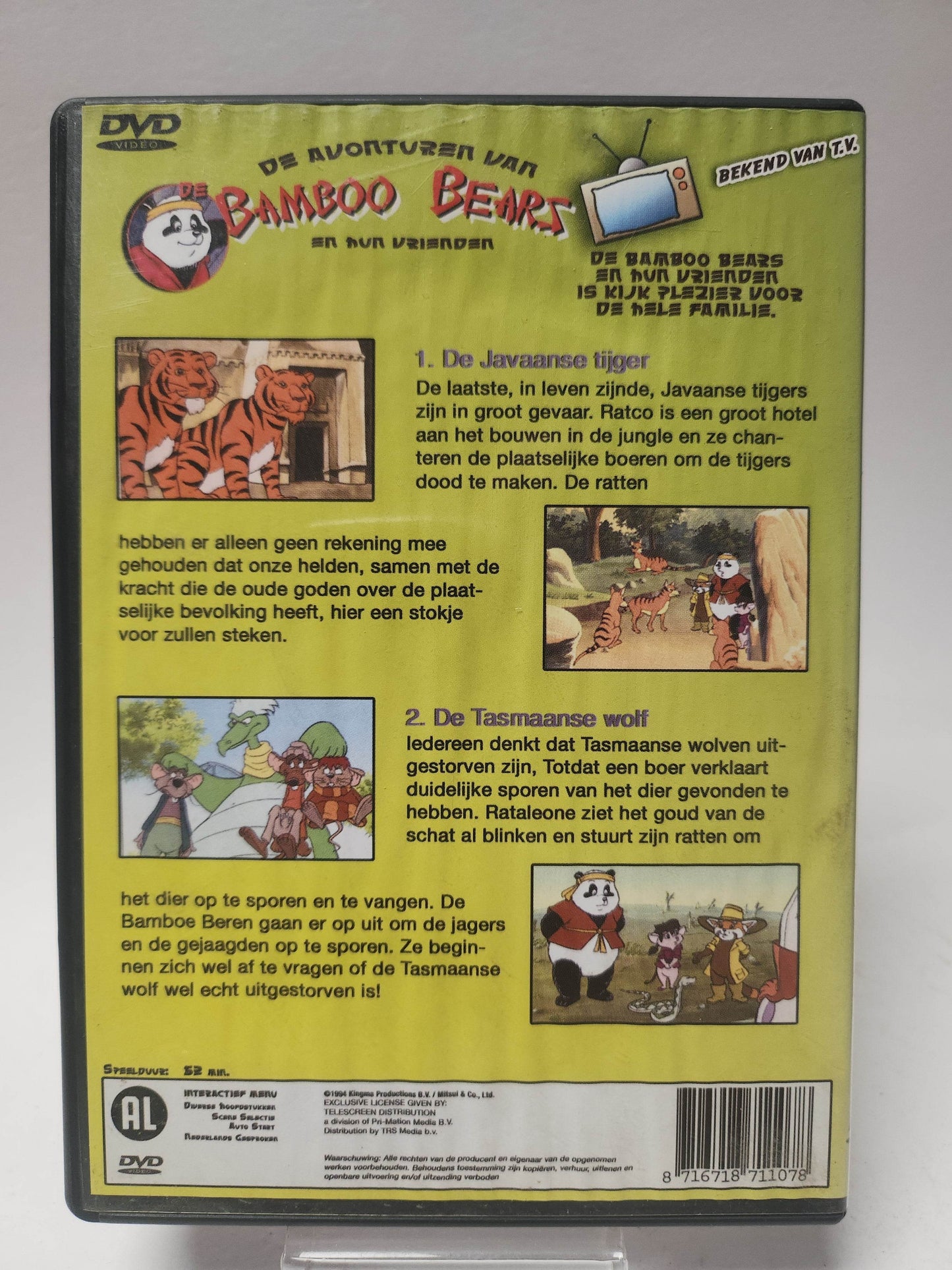 Bamboo Bears de Javaanse Tijger DVD - Feniks Gameshop