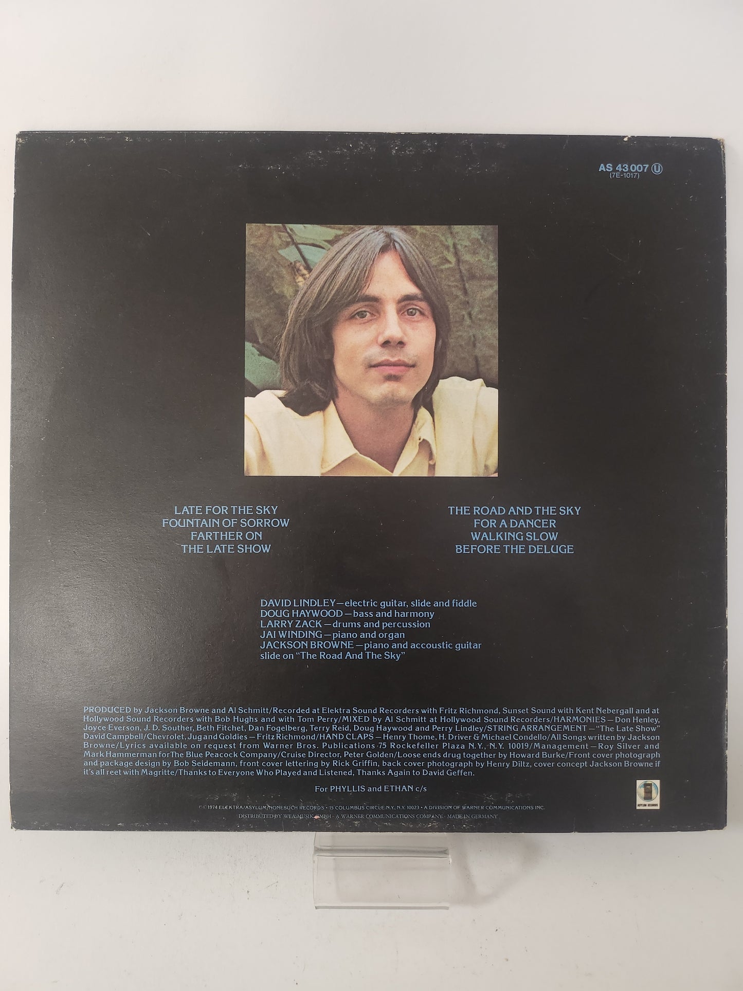 Late for the Sky: Jackson Browne LP Vinyl
