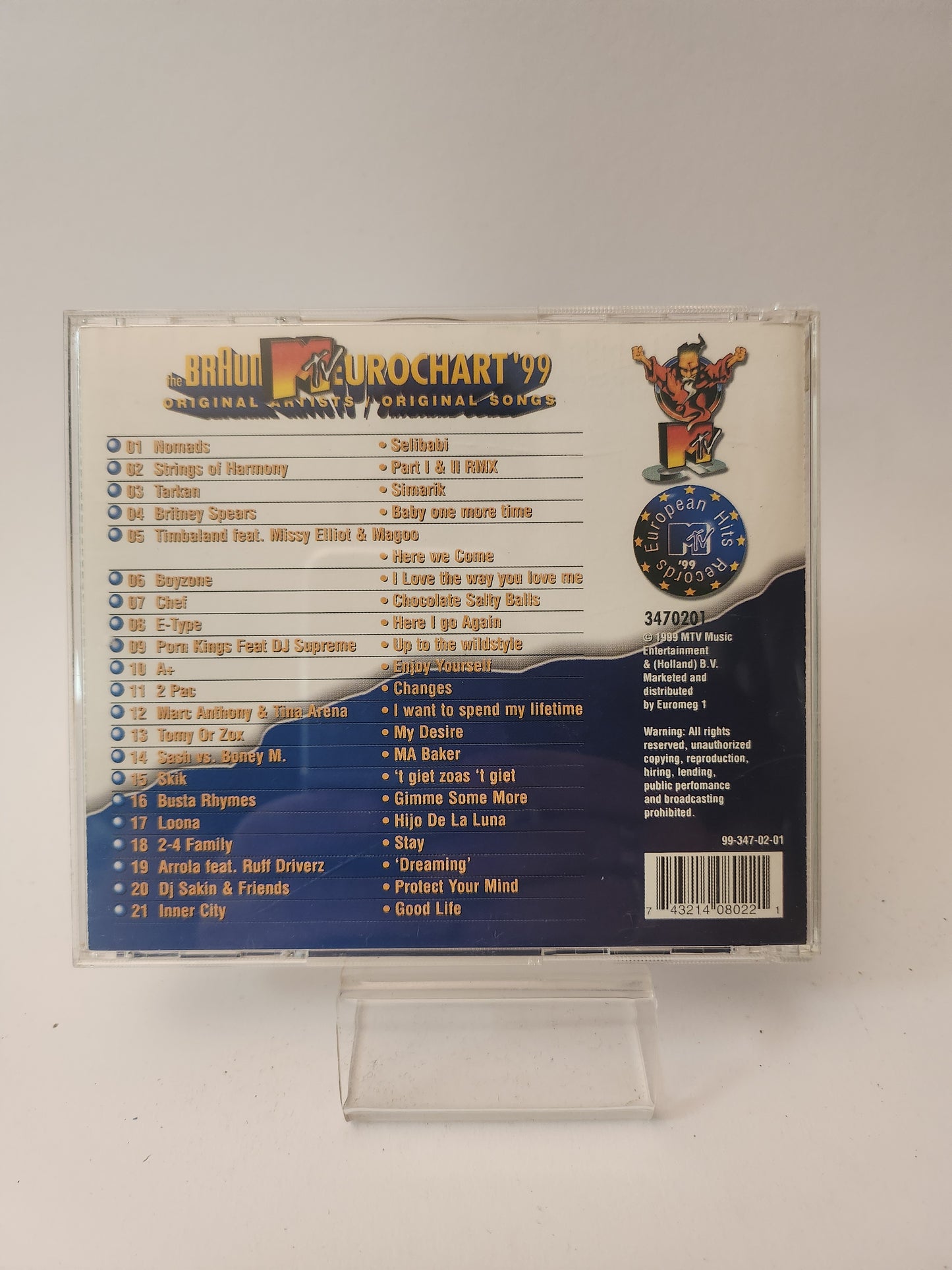 MTV Eurochart '99 Volume 3 CD