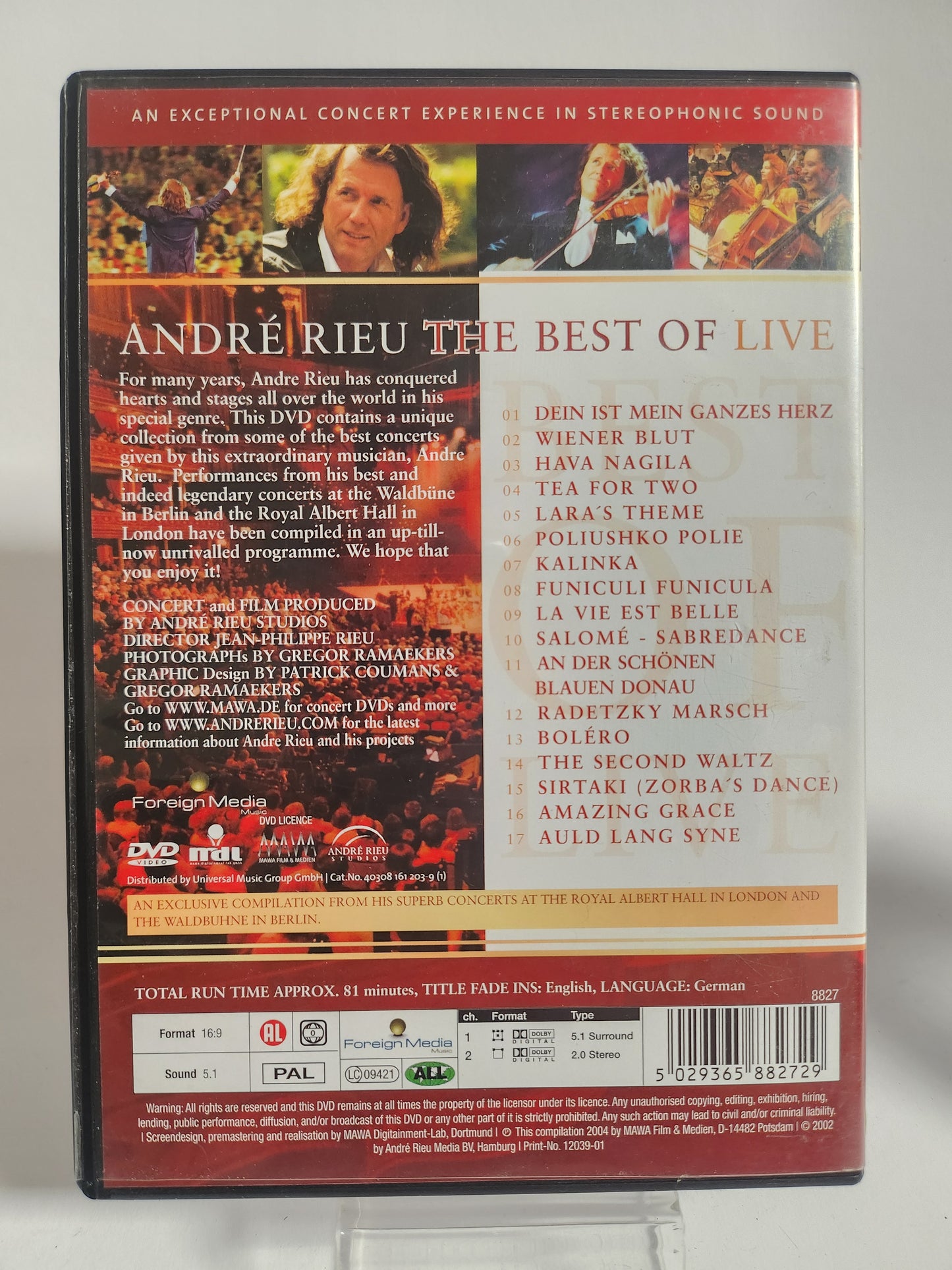 Andre Rieu "the Best of Live" DVD