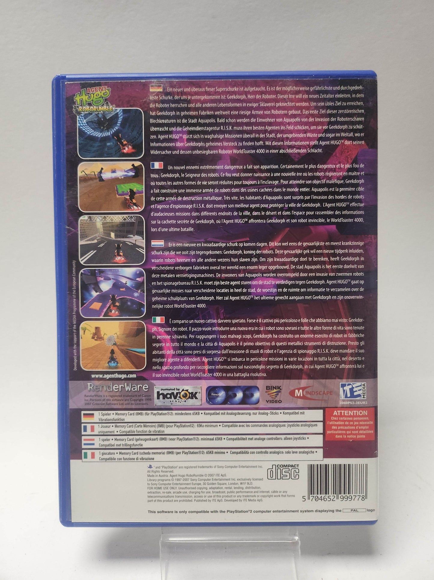 Agent Hugo Roborumble (No Book) PlayStation 2 - Feniks Gameshop