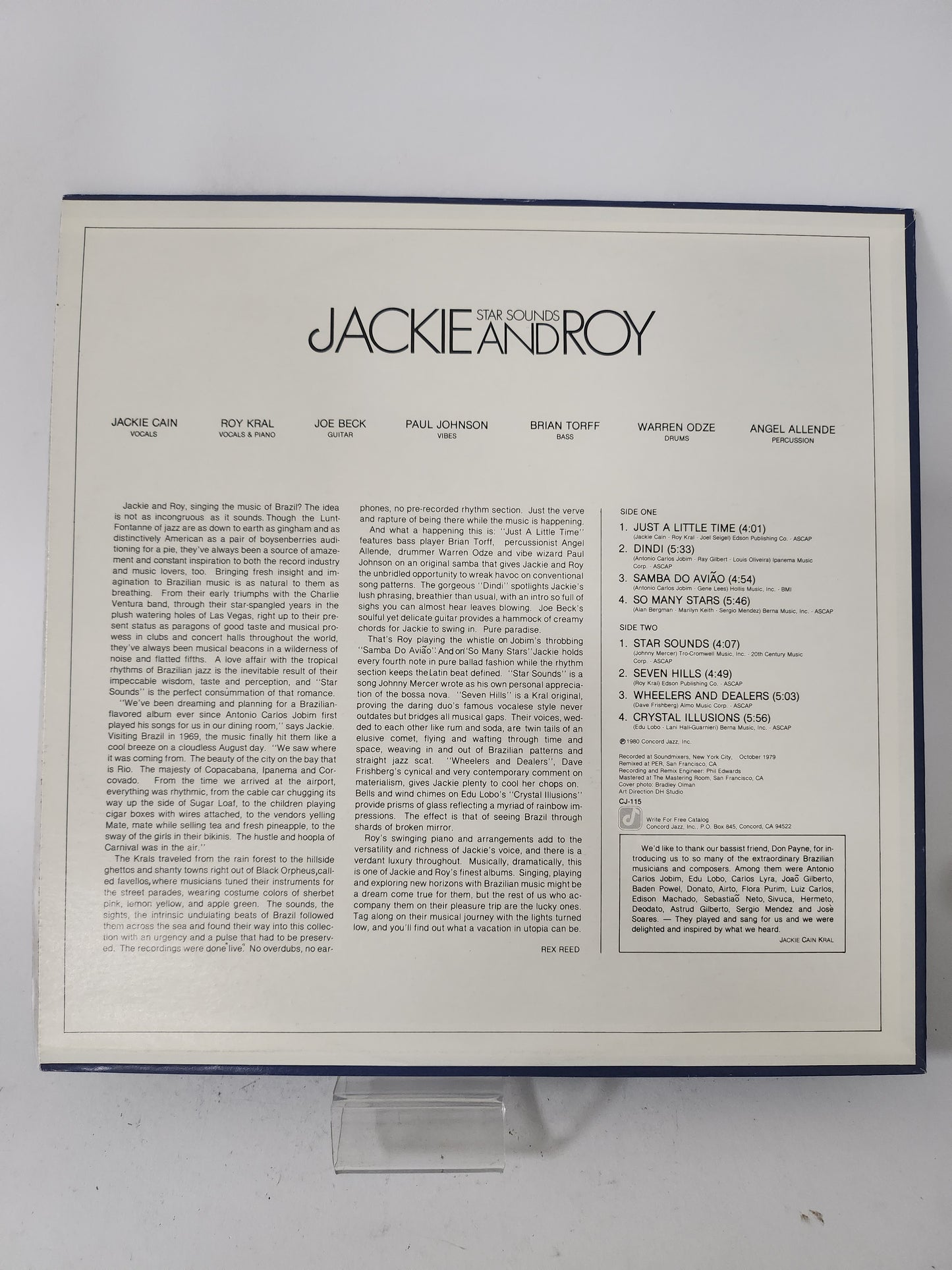 Star Sounds: Jackie and Roy LP Vinyl
