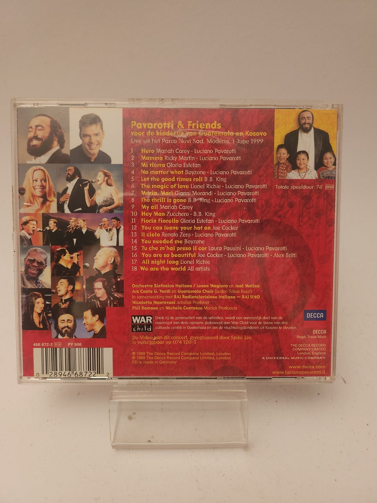 Pavarotti & Friends: Guatemala & Kosovo CD