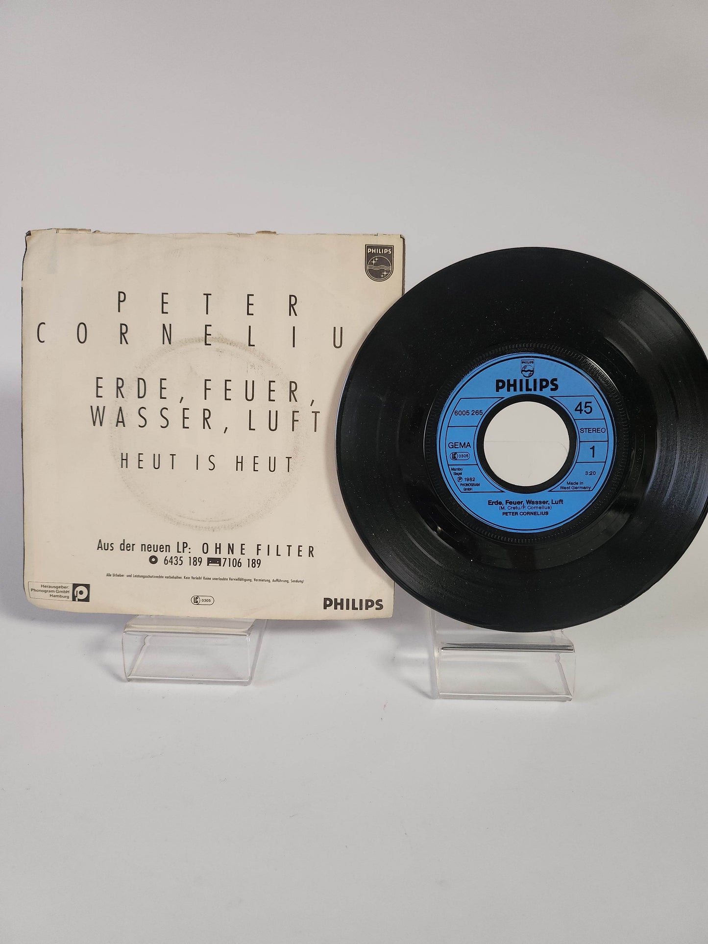 Peter Cornelius: Erde, Feuer, Wasser, Luft Single Vinyl - Feniks Gameshop