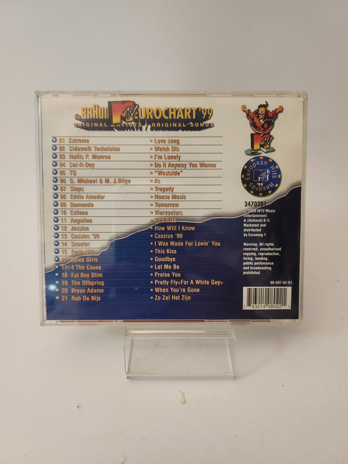 MTV Eurochart '99 Volume 2 CD