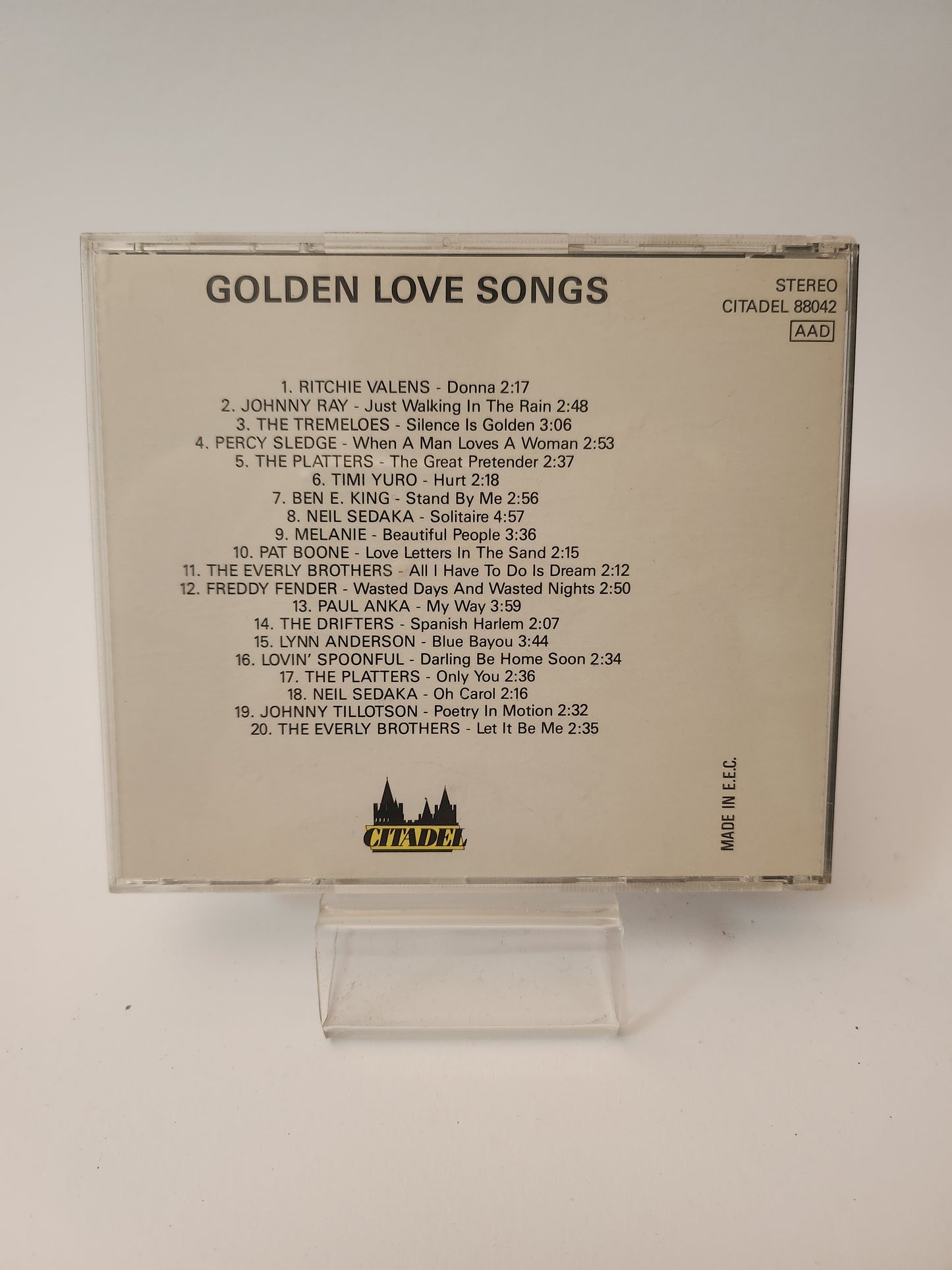 Golden Love Songs: 20 Greatest Hitd CD