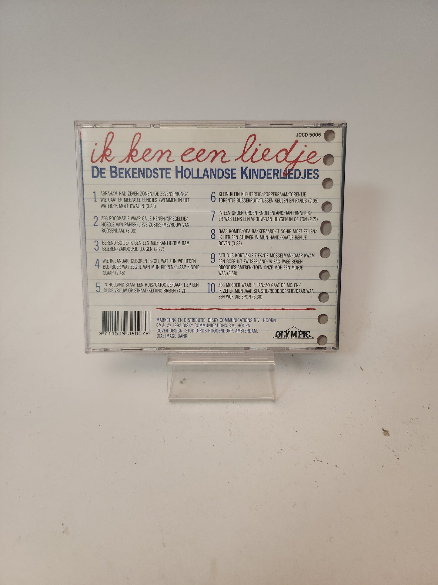 Ik Ken een Liedje: de Bekendste Hollandse Kinderliedjes Deel 1 CD